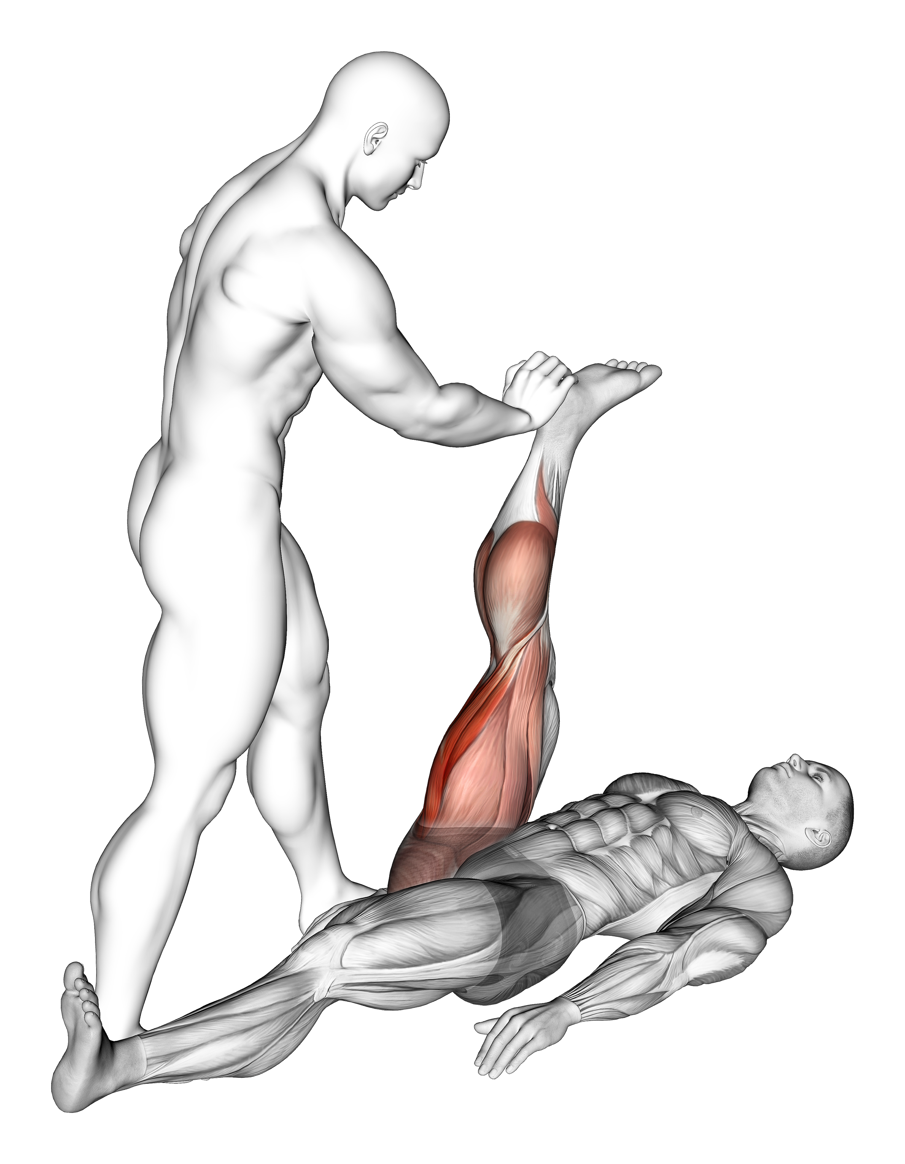 Assisted Lying Hamstring Stretch