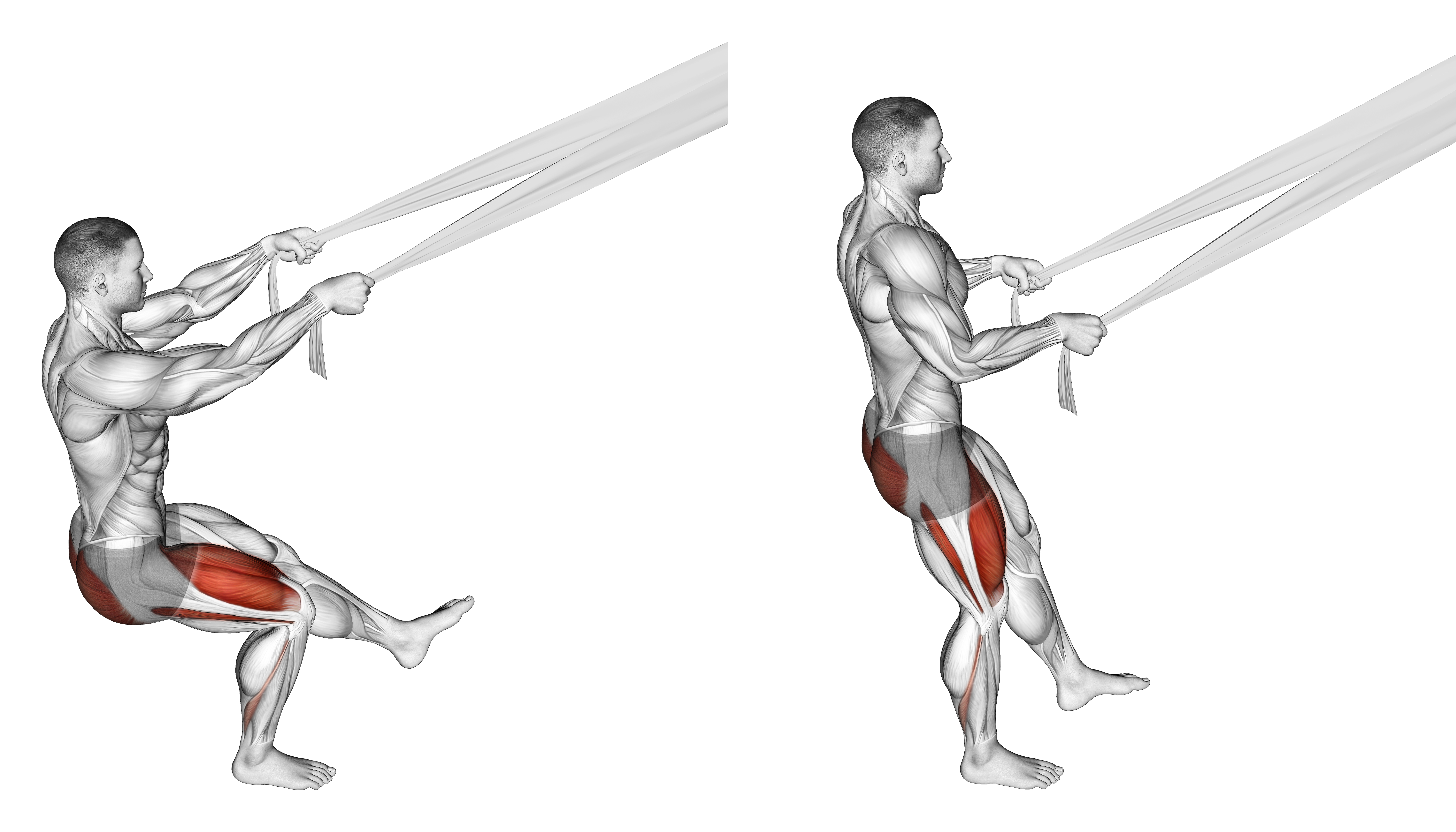 Assisted Pistol Squat With Bed Sheet