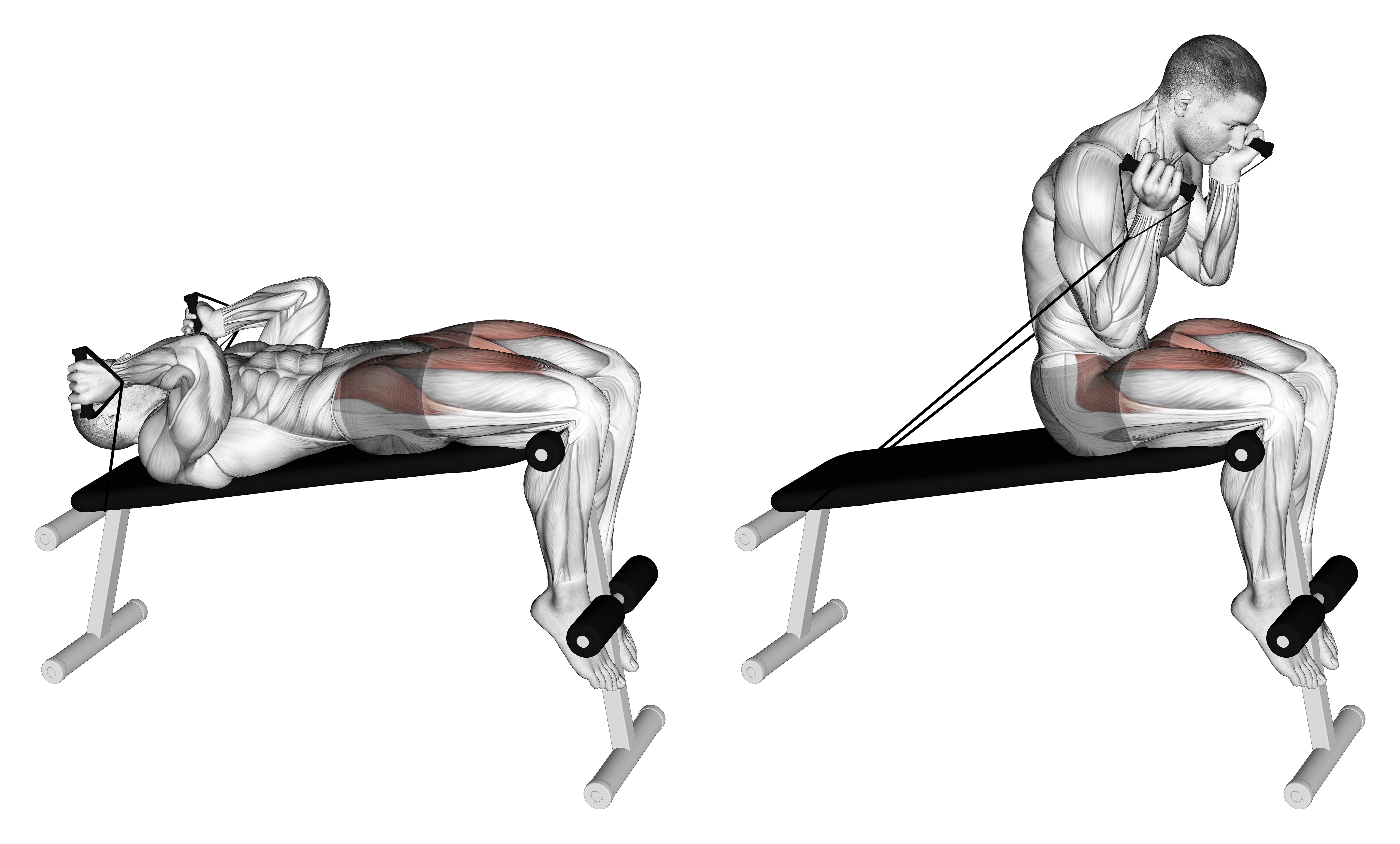 Band Decline Sit Up