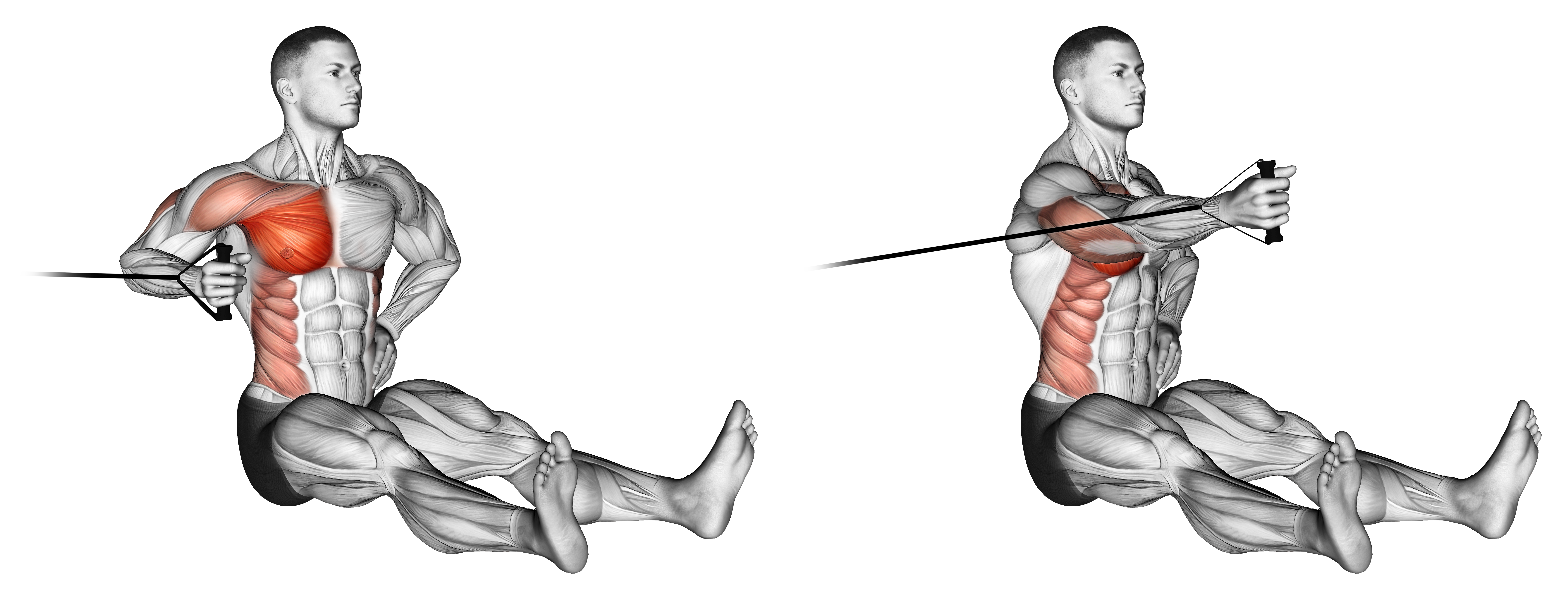 Band One Arm Twisting Chest Press