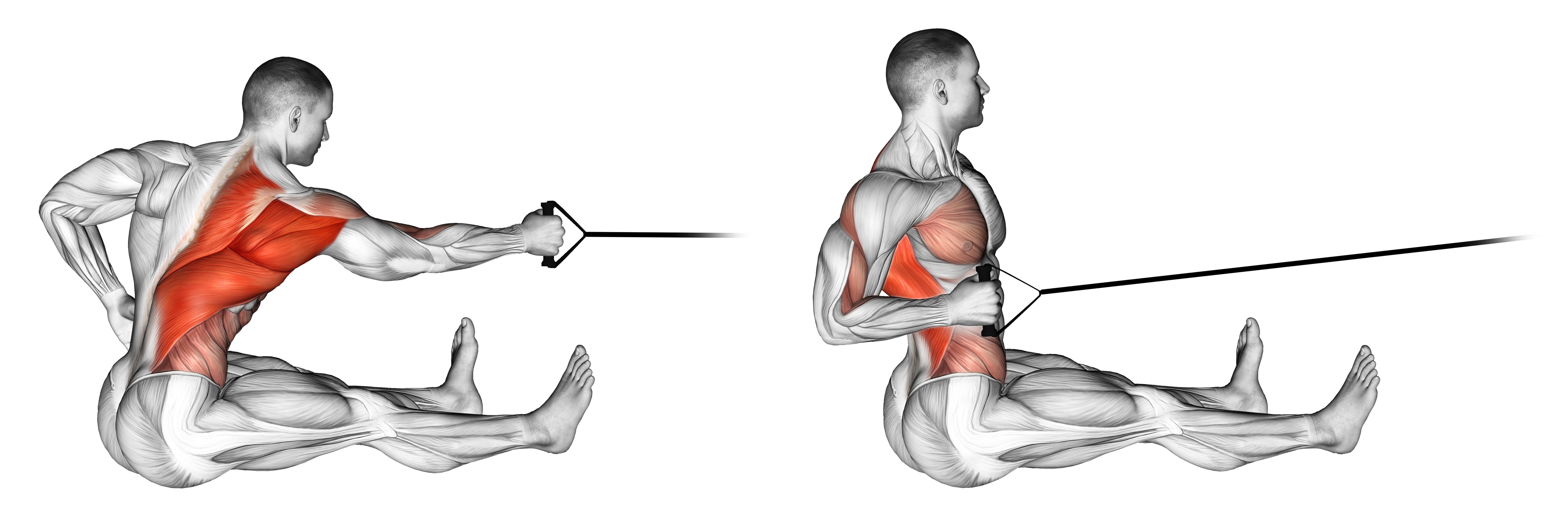 Band One Arm Twisting Seated Row