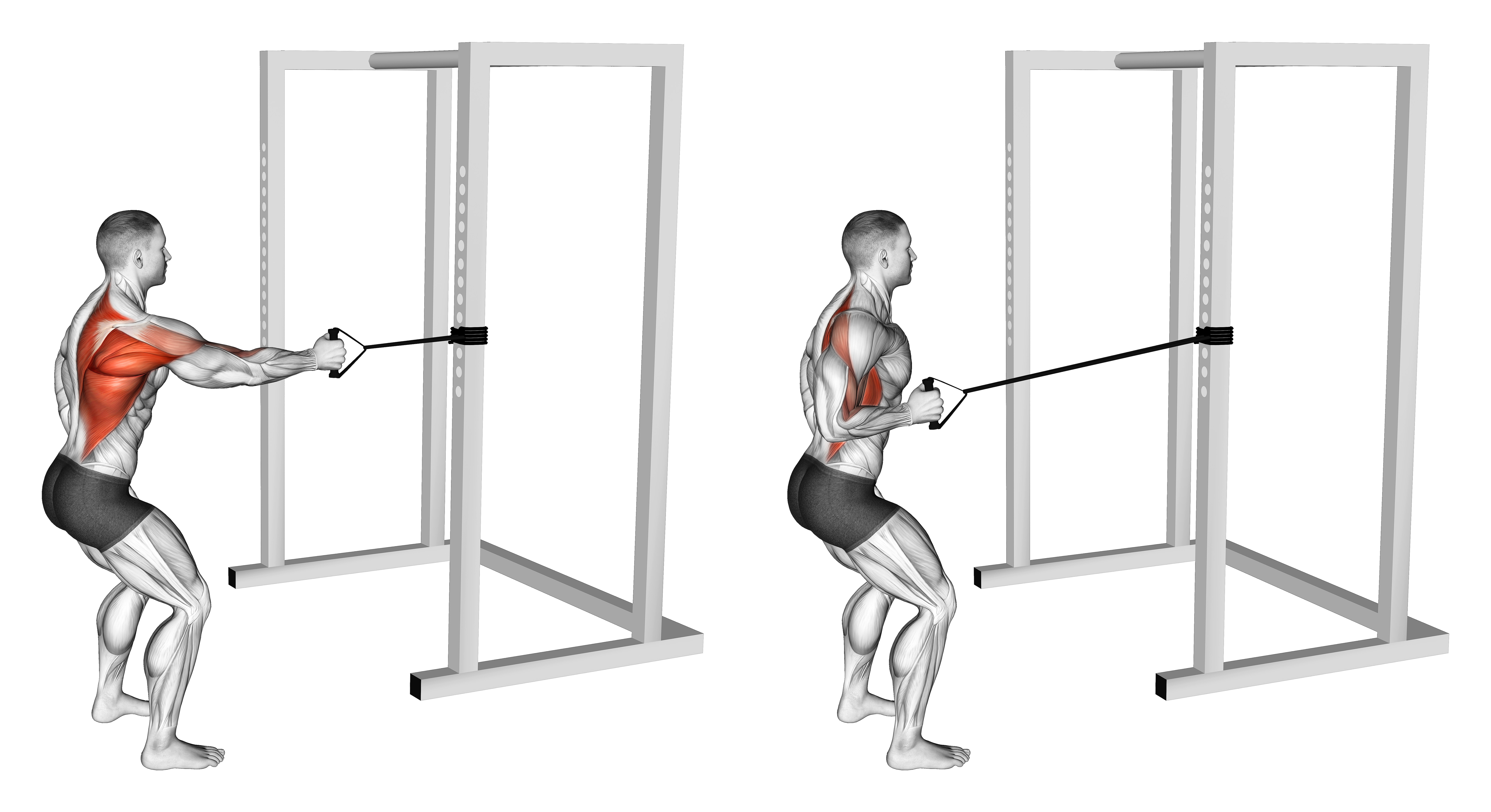 Band Standing Single Arm Row
