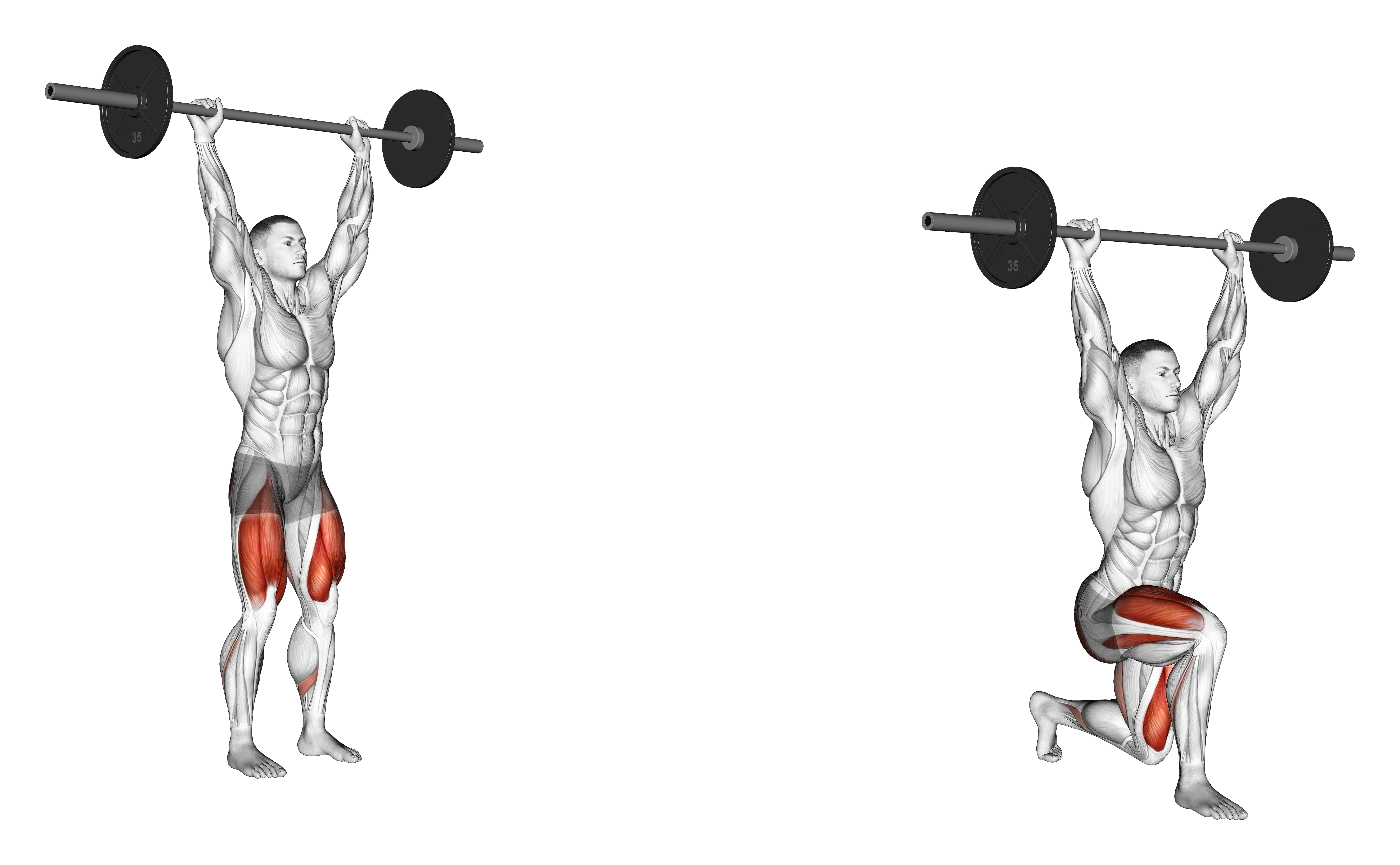 Barbell Overhead Lunge
