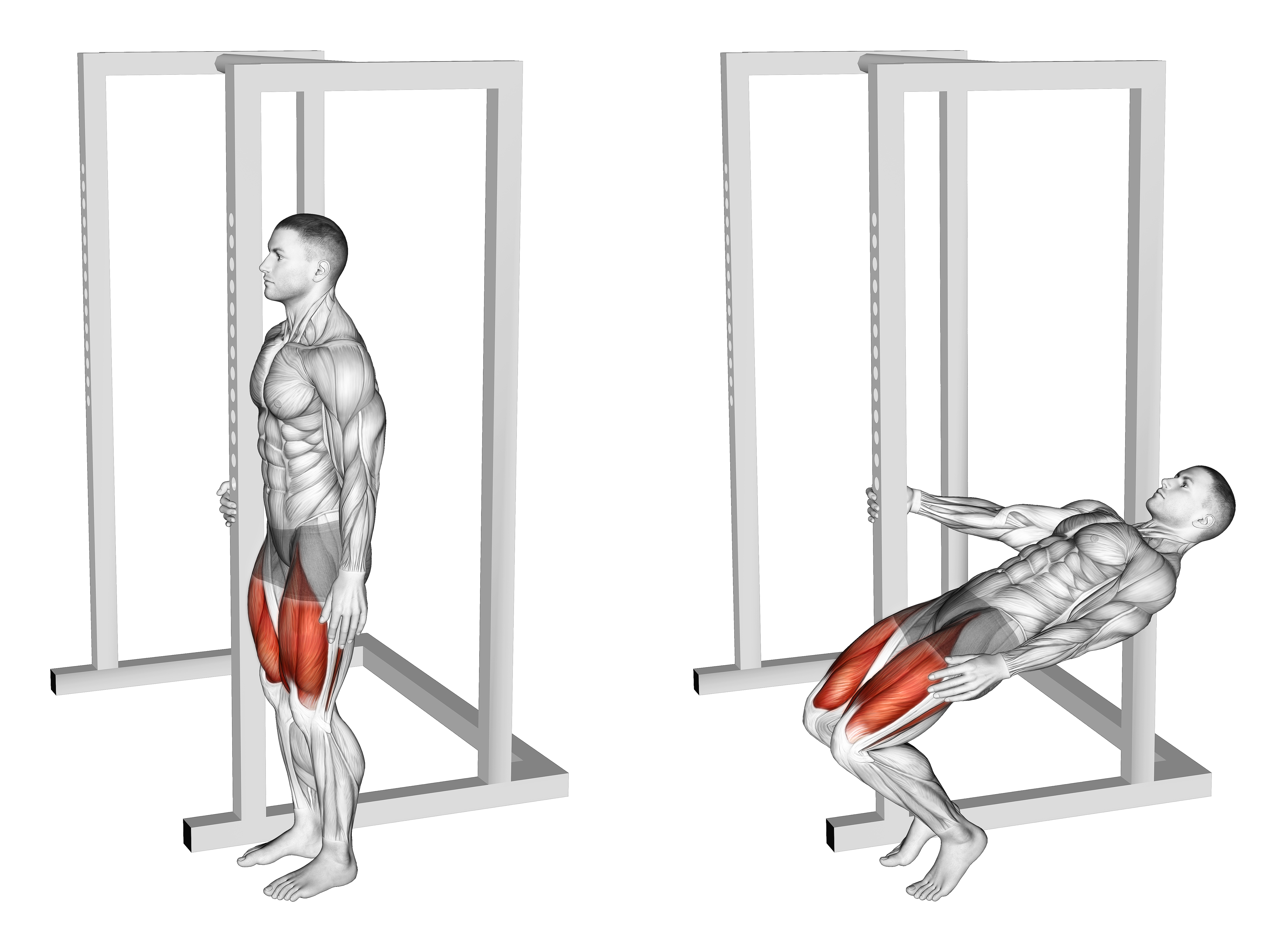 Bodyweight Standing Sissy Squat