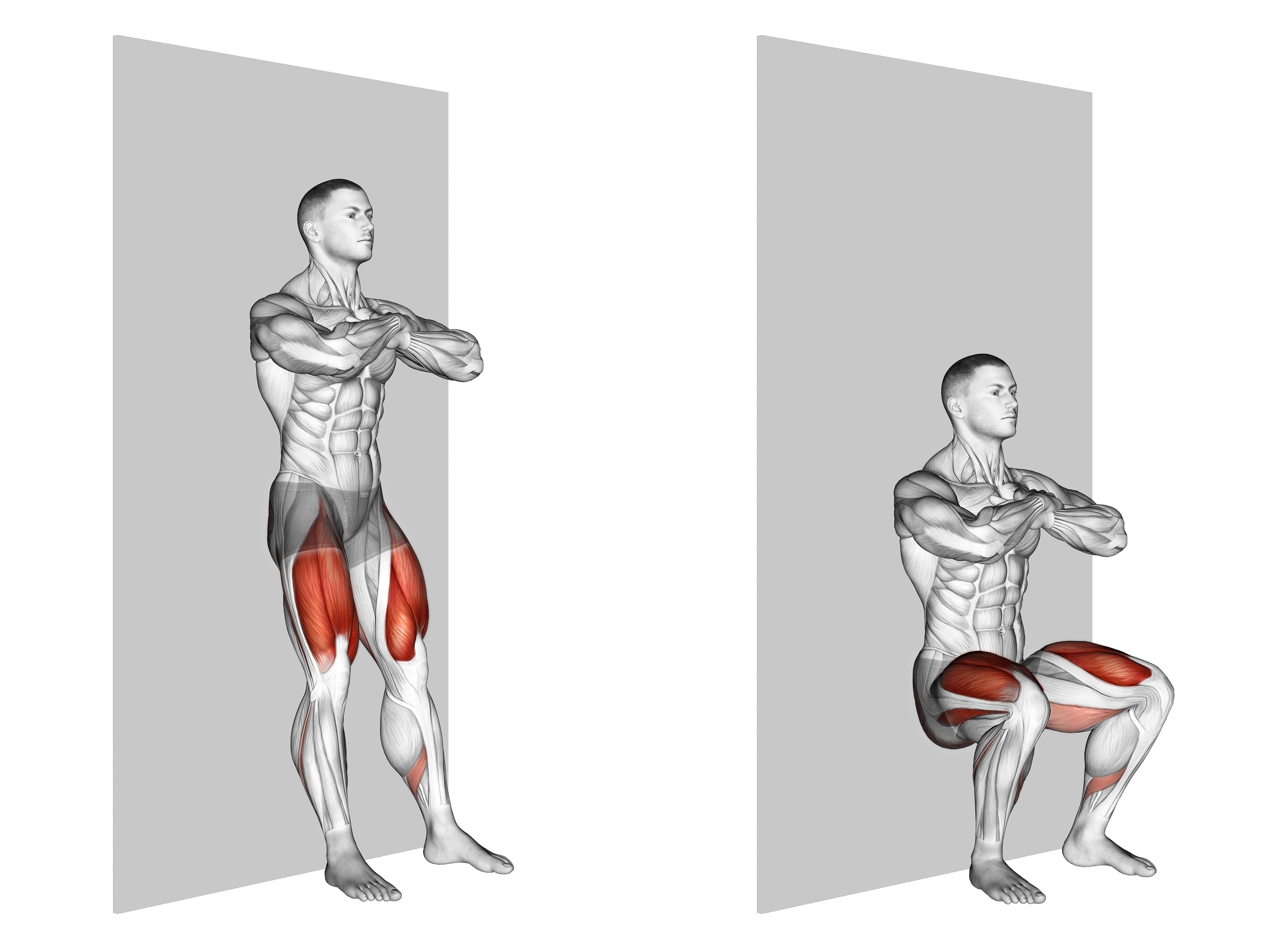 Bodyweight Wall Squat