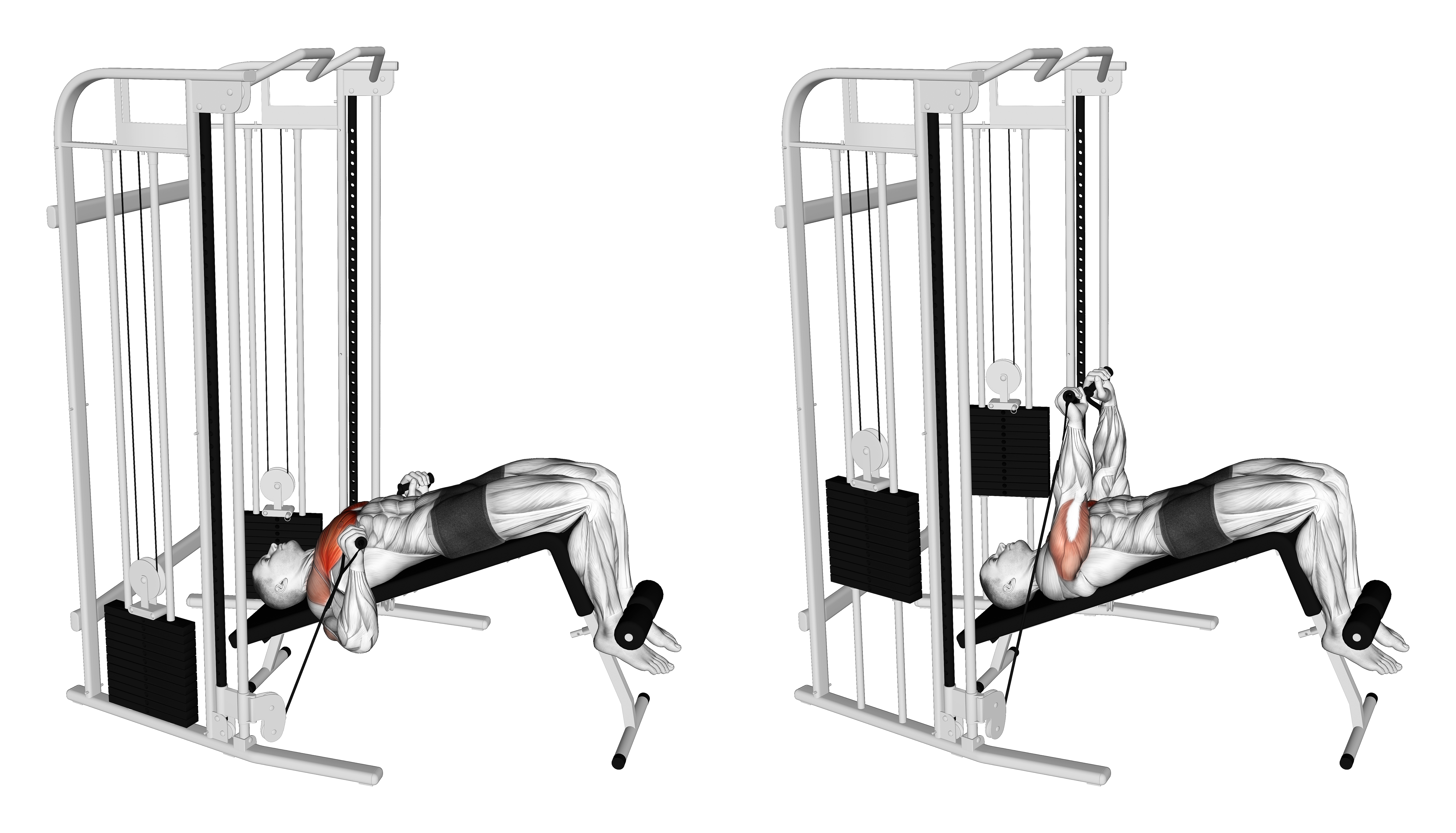 Cable Decline Press