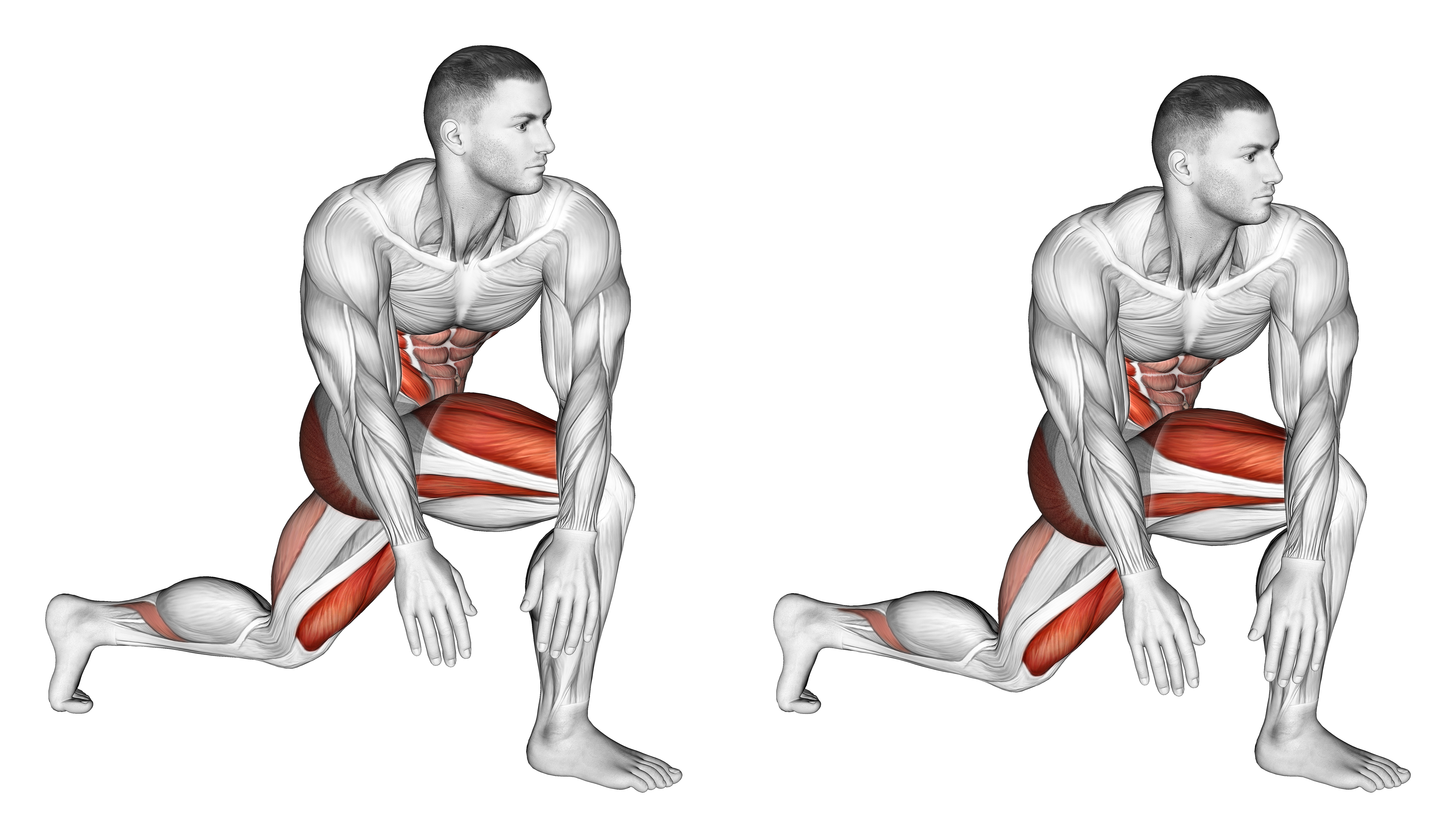 Crossover Kneeling Hip Flexor Stretch