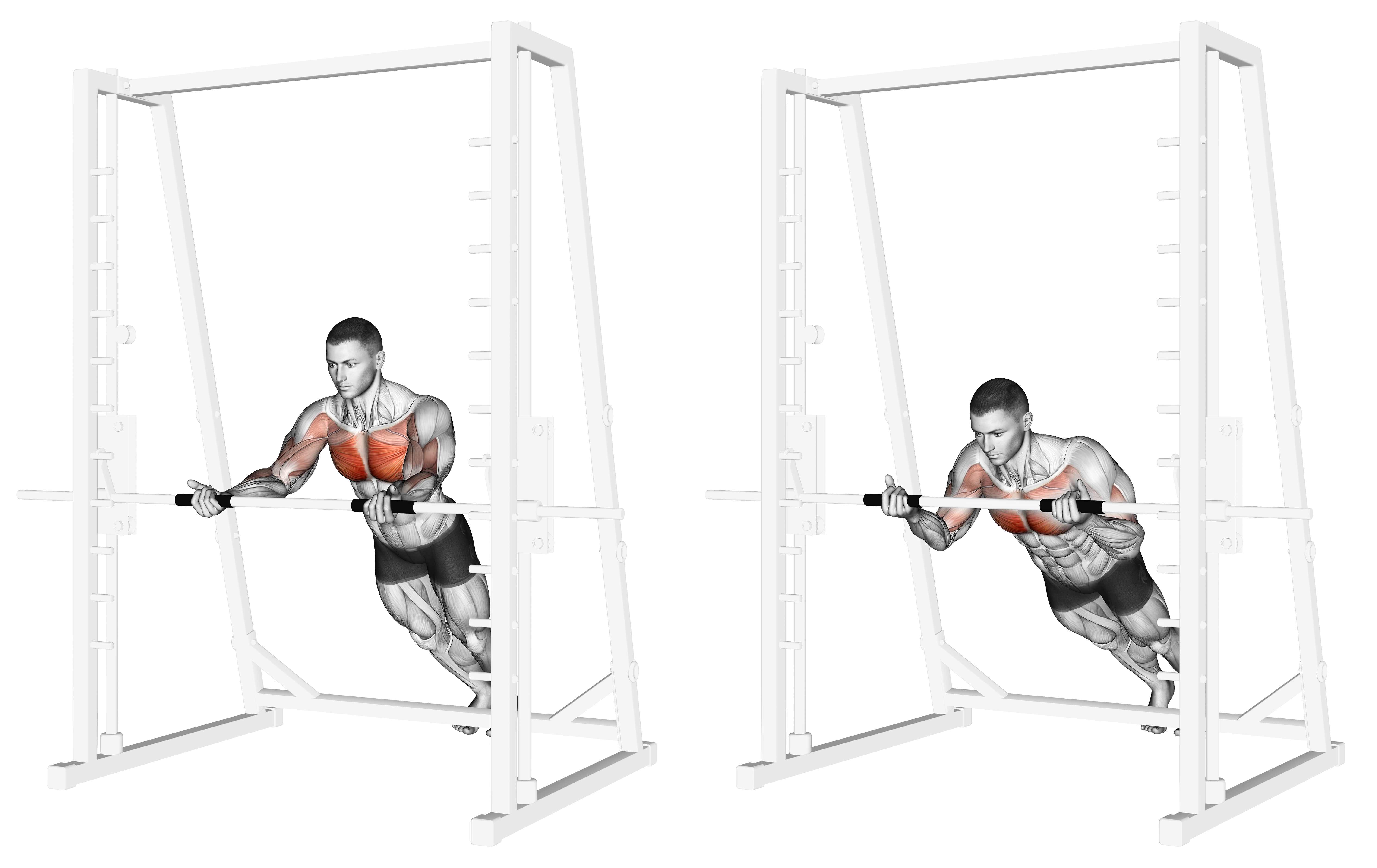 Incline Reverse Grip Push Up