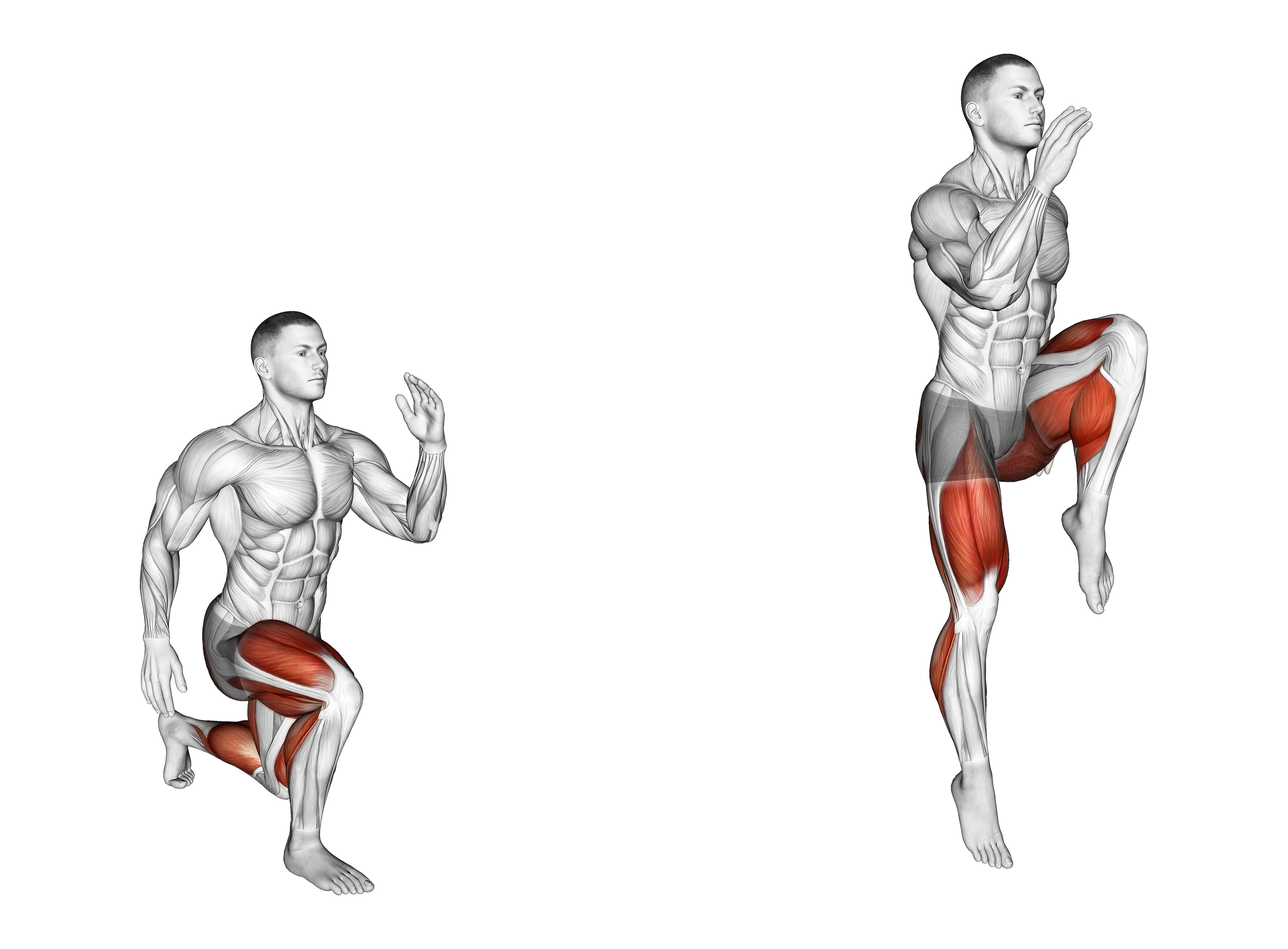 Jumping Single Leg Lunge