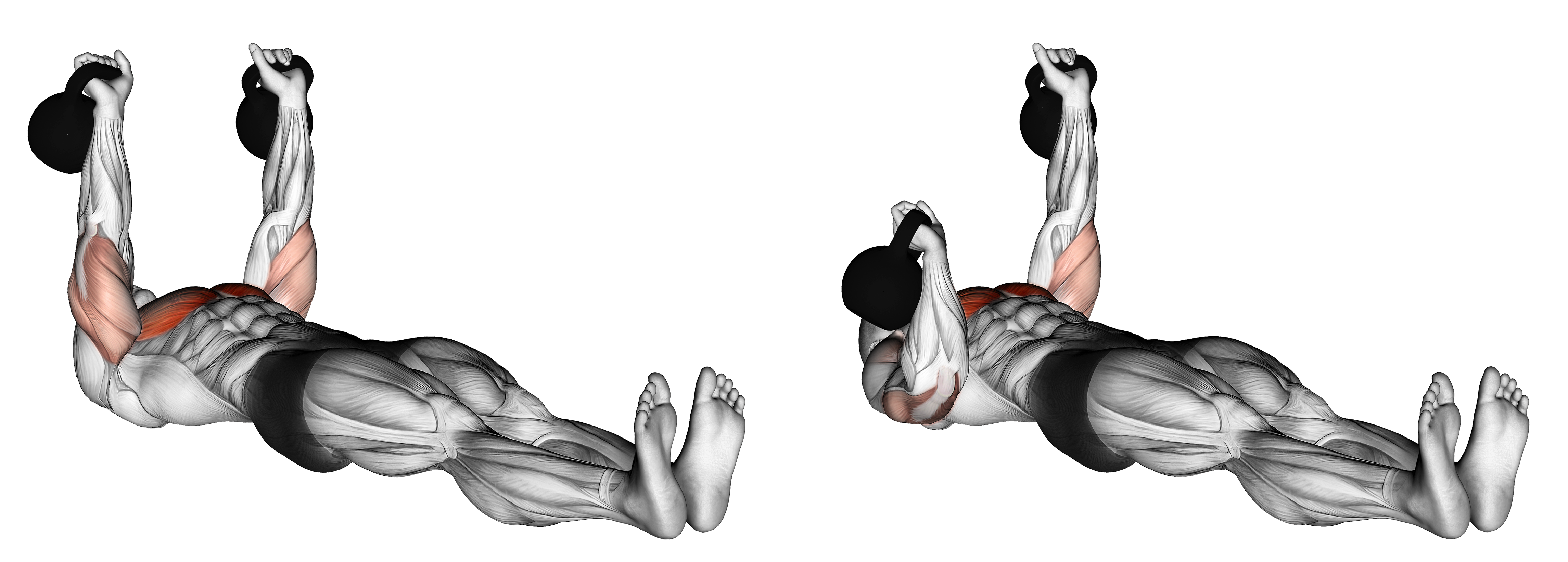 Kettlebell Alternating Press On Floor