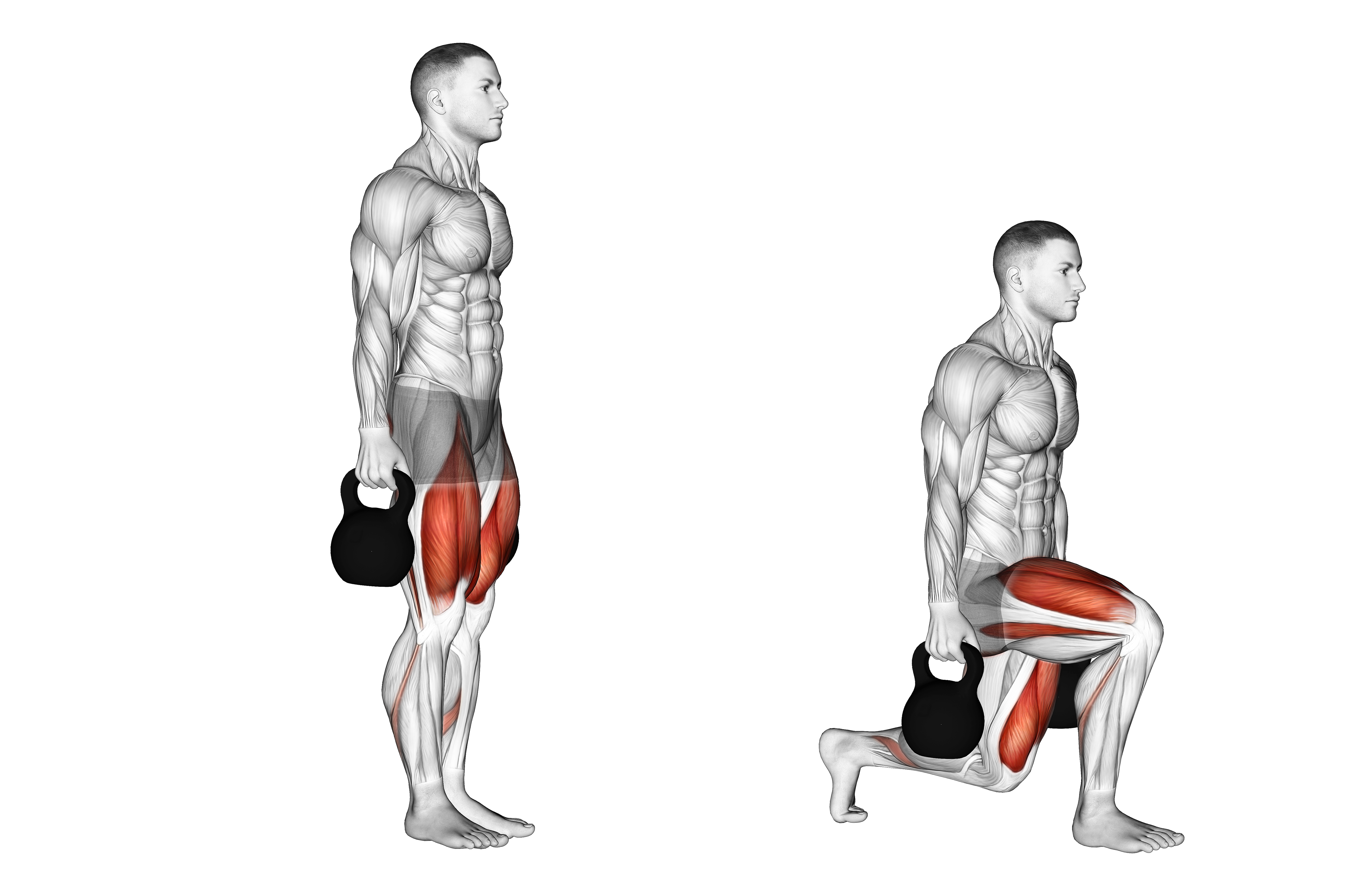 Kettlebell Backward Lunge