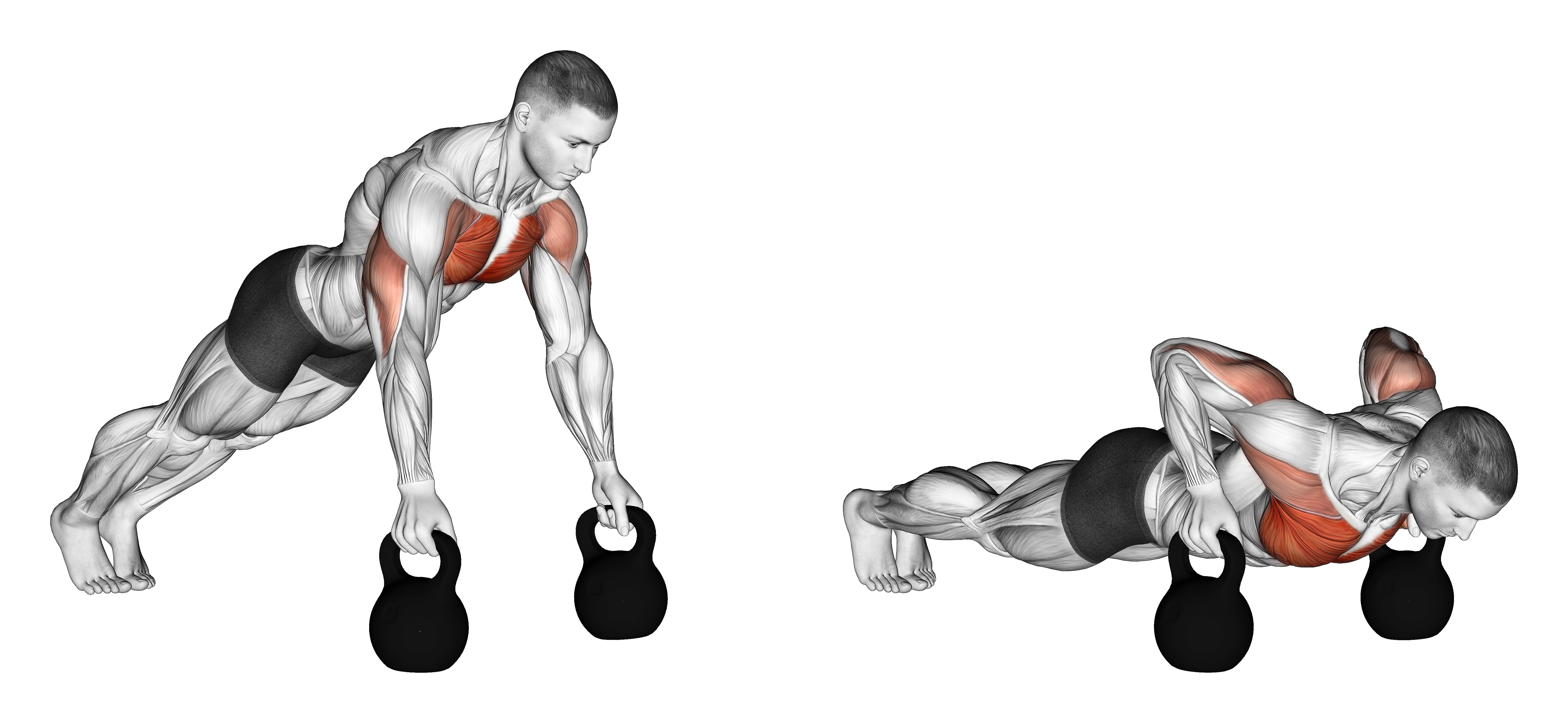 Kettlebell Deep Push Up