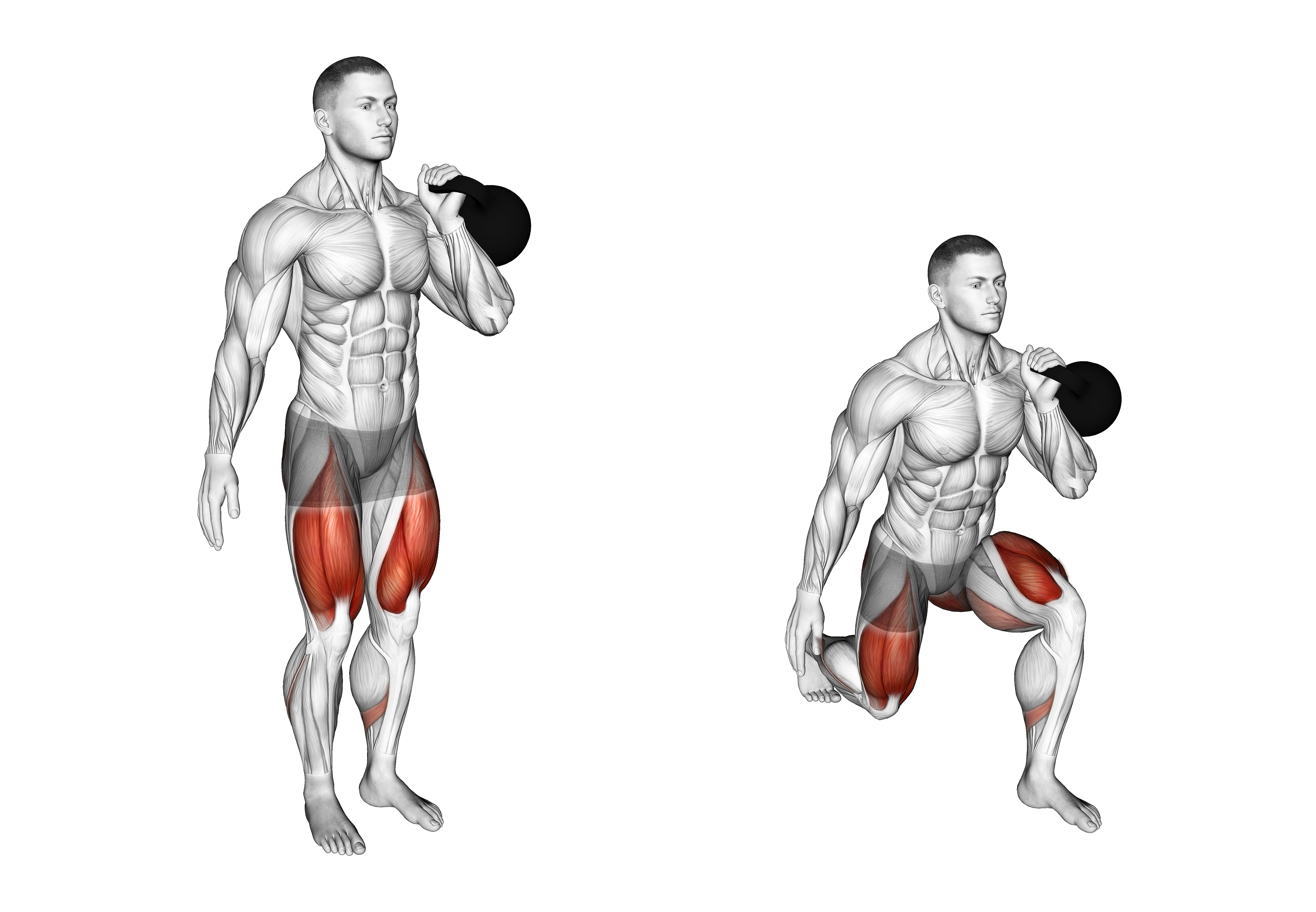 Kettlebell Ipsilateral Reverse Lunge