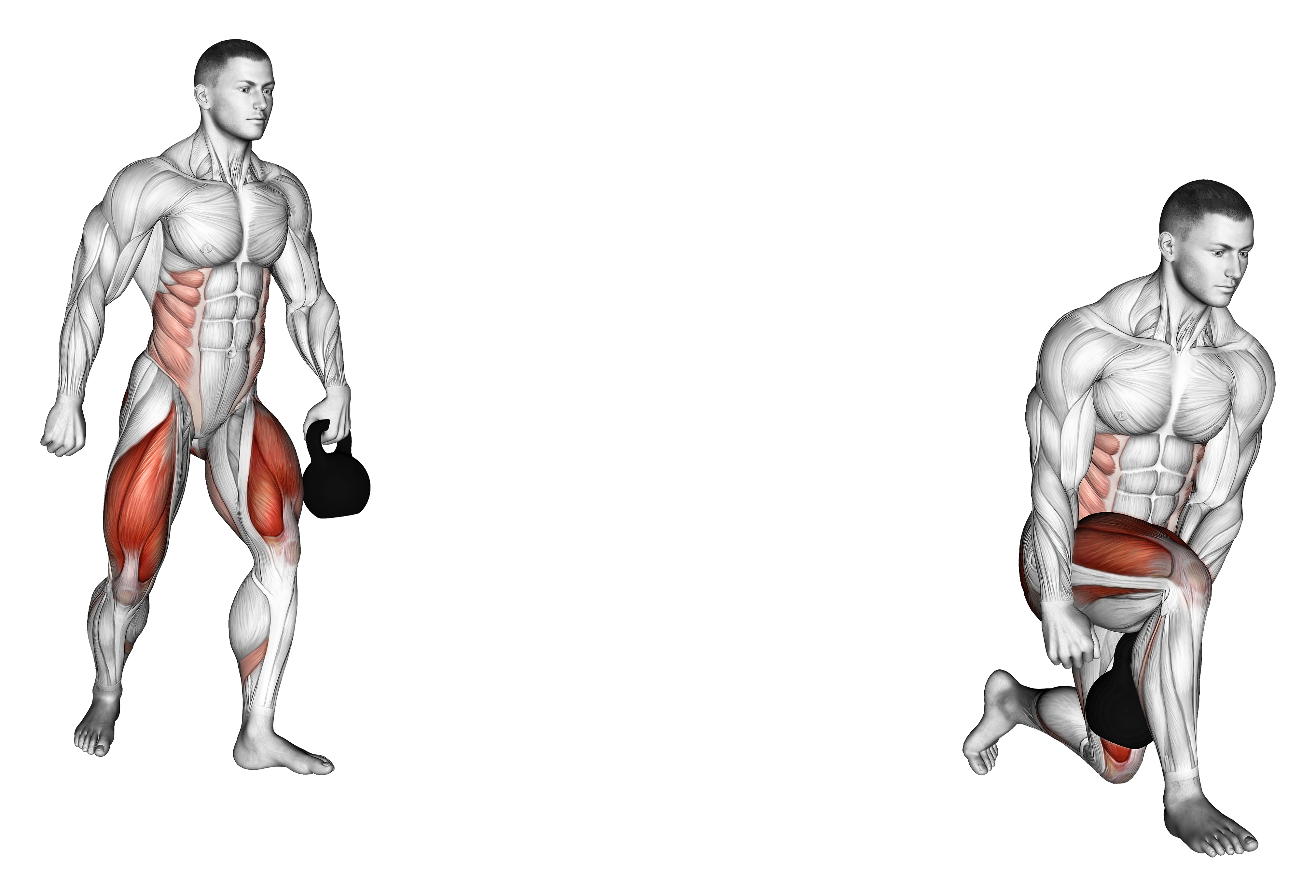 Kettlebell Lunge Pass Through