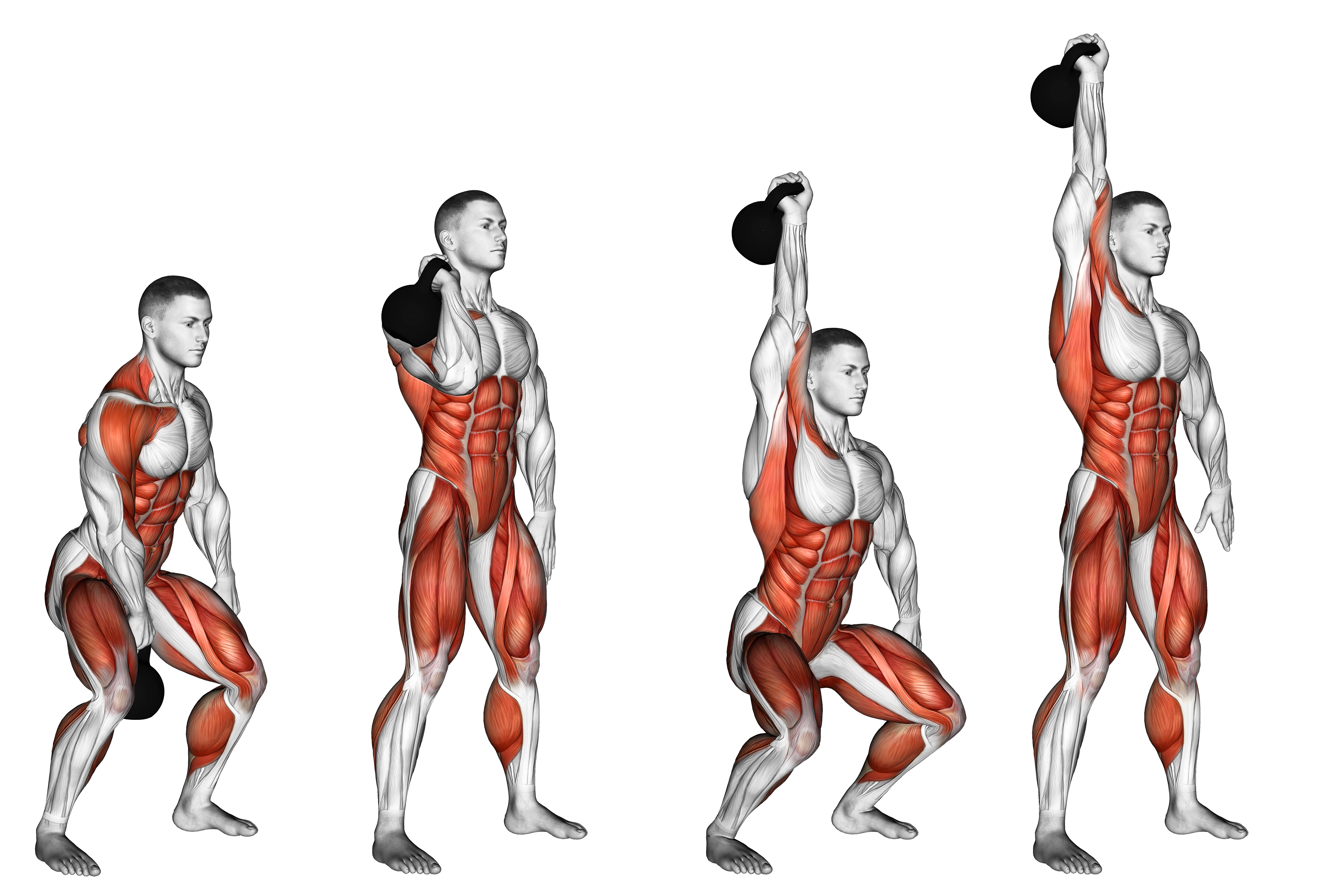 Kettlebell One Arm Clean And Jerk