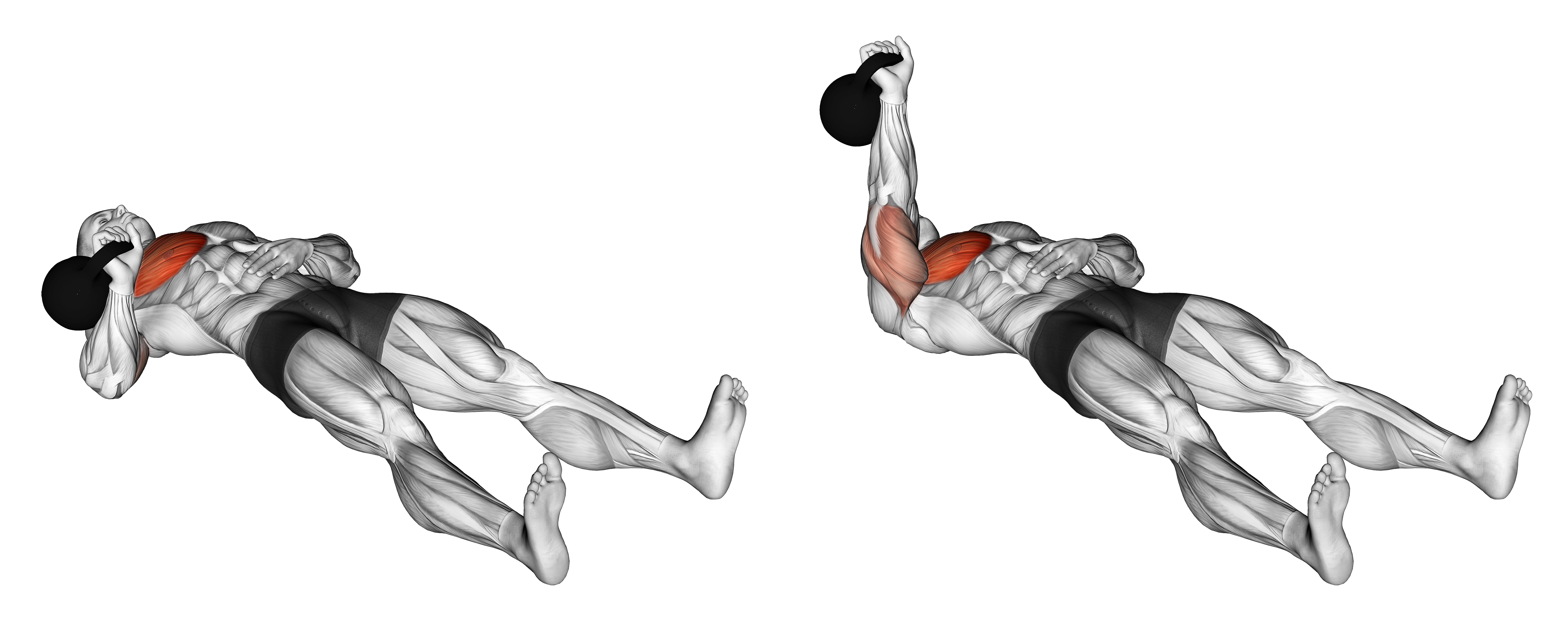 Kettlebell One Arm Floor Press