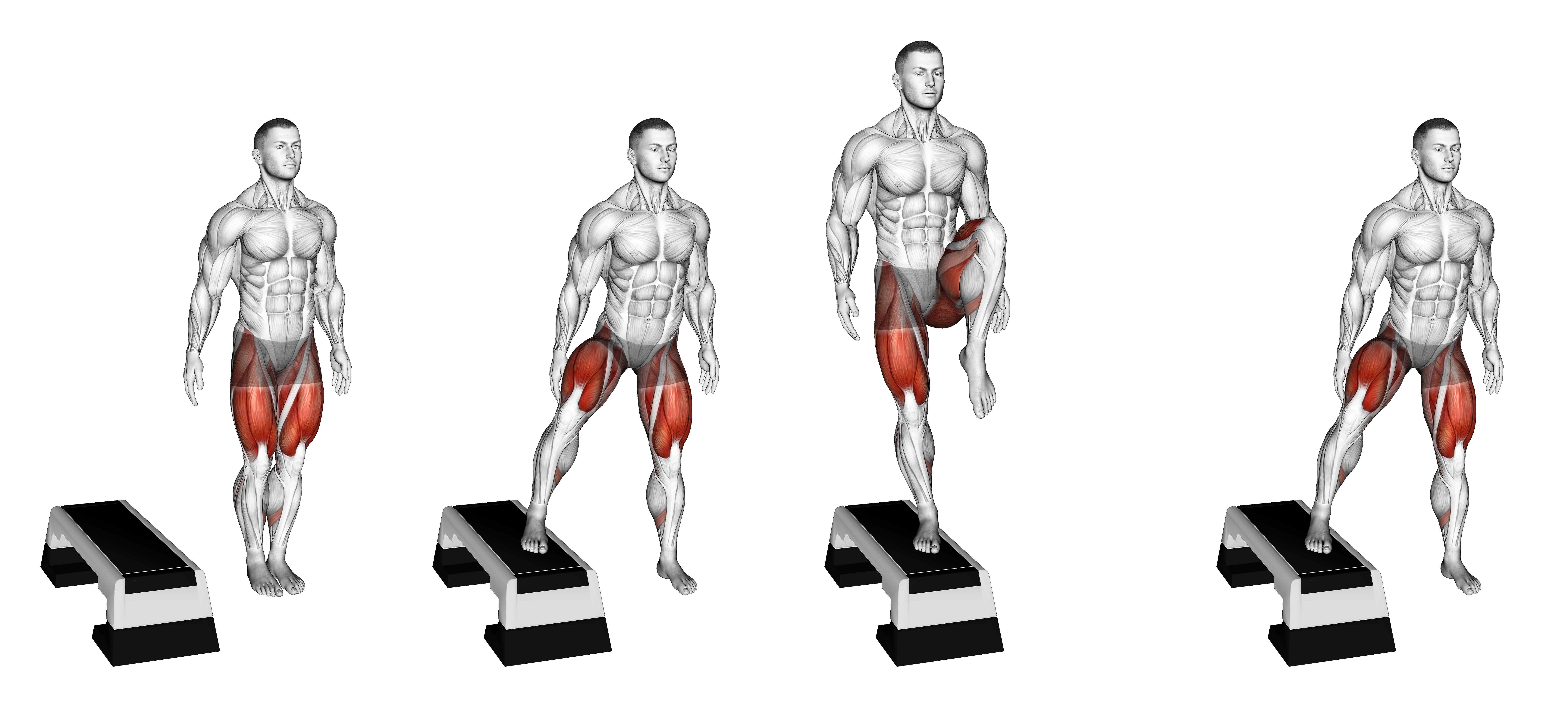 Lateral Step Up With Knee Drive