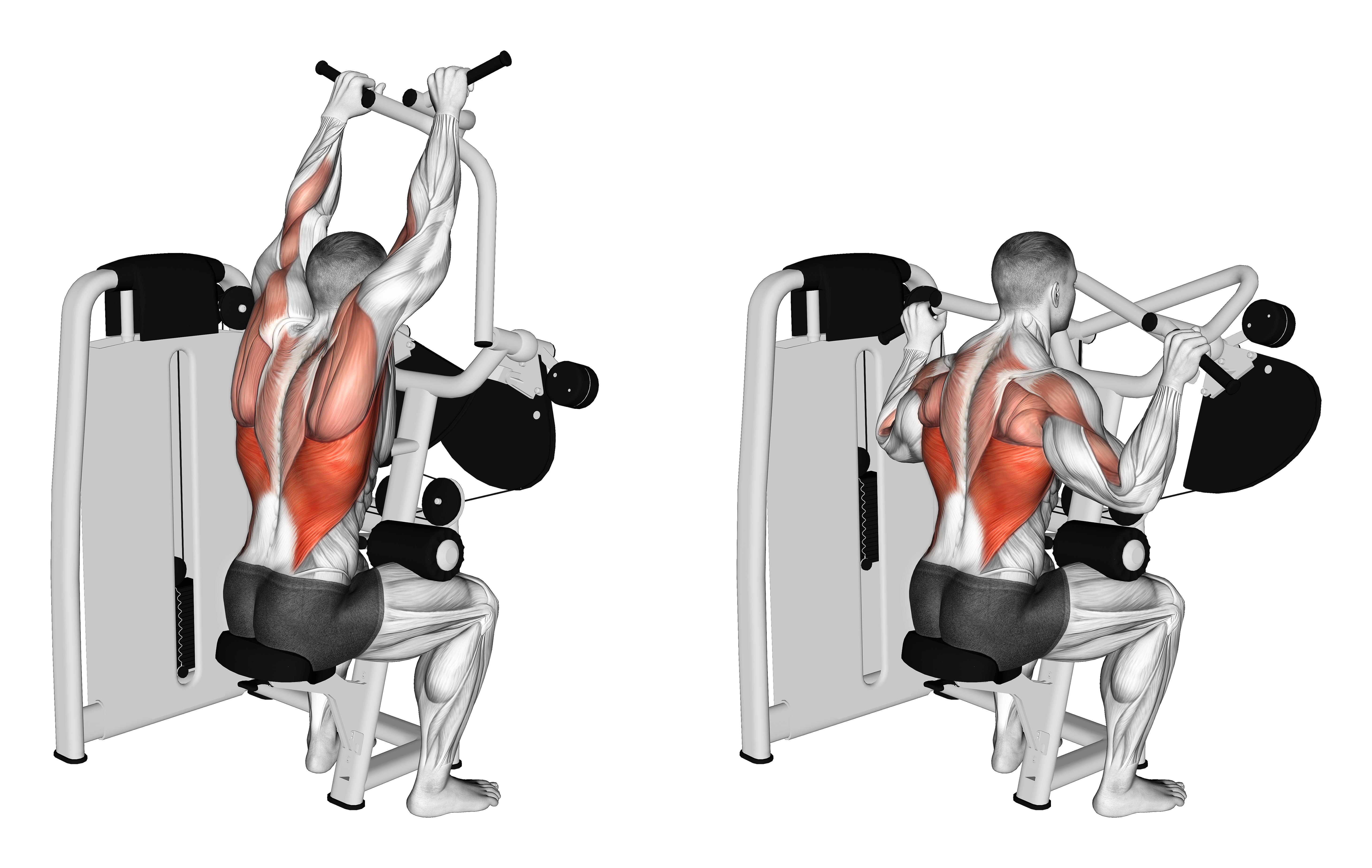 Lever Cross Lat Pulldown