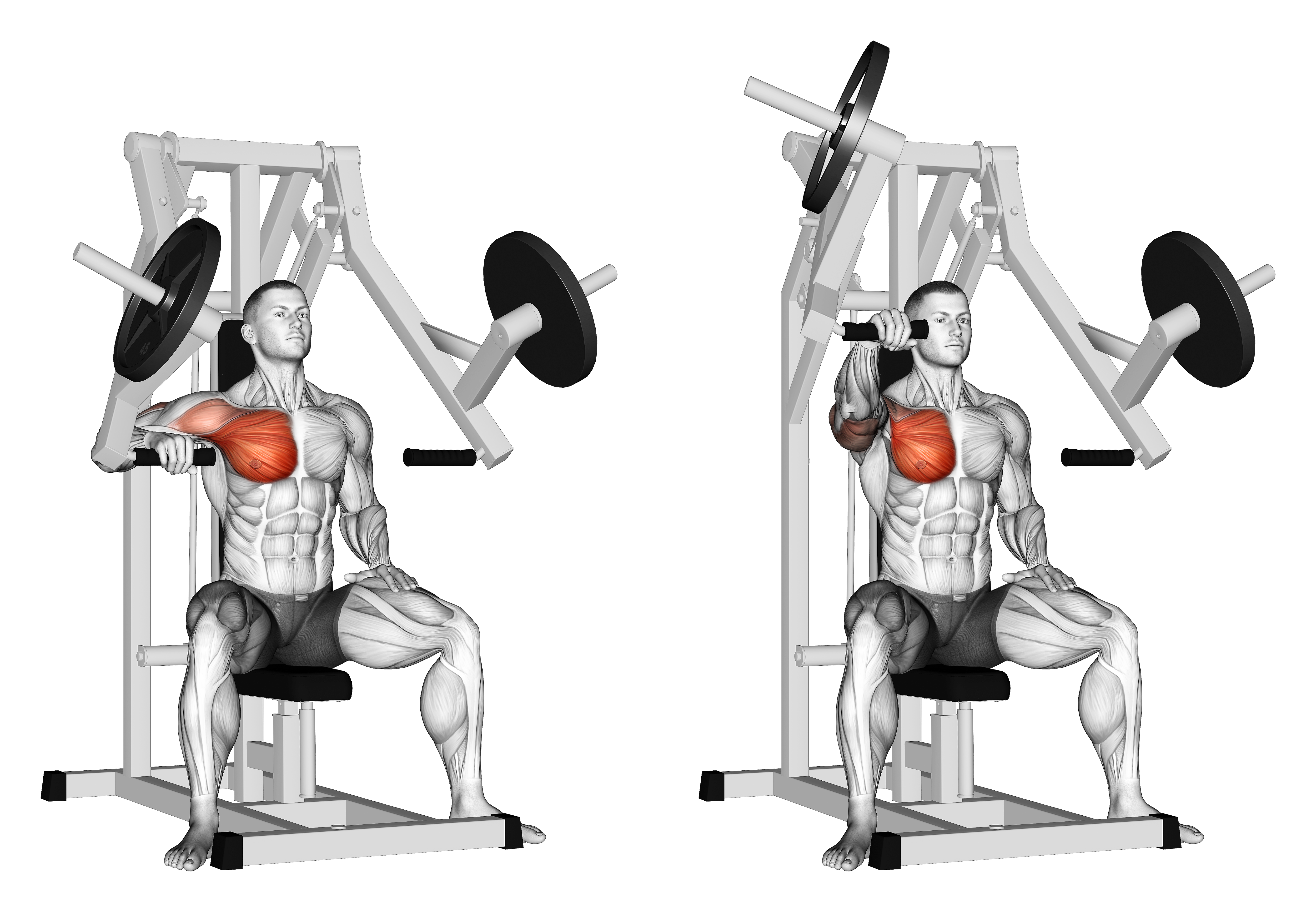 Lever One Arm Chest Press (plate Loaded)