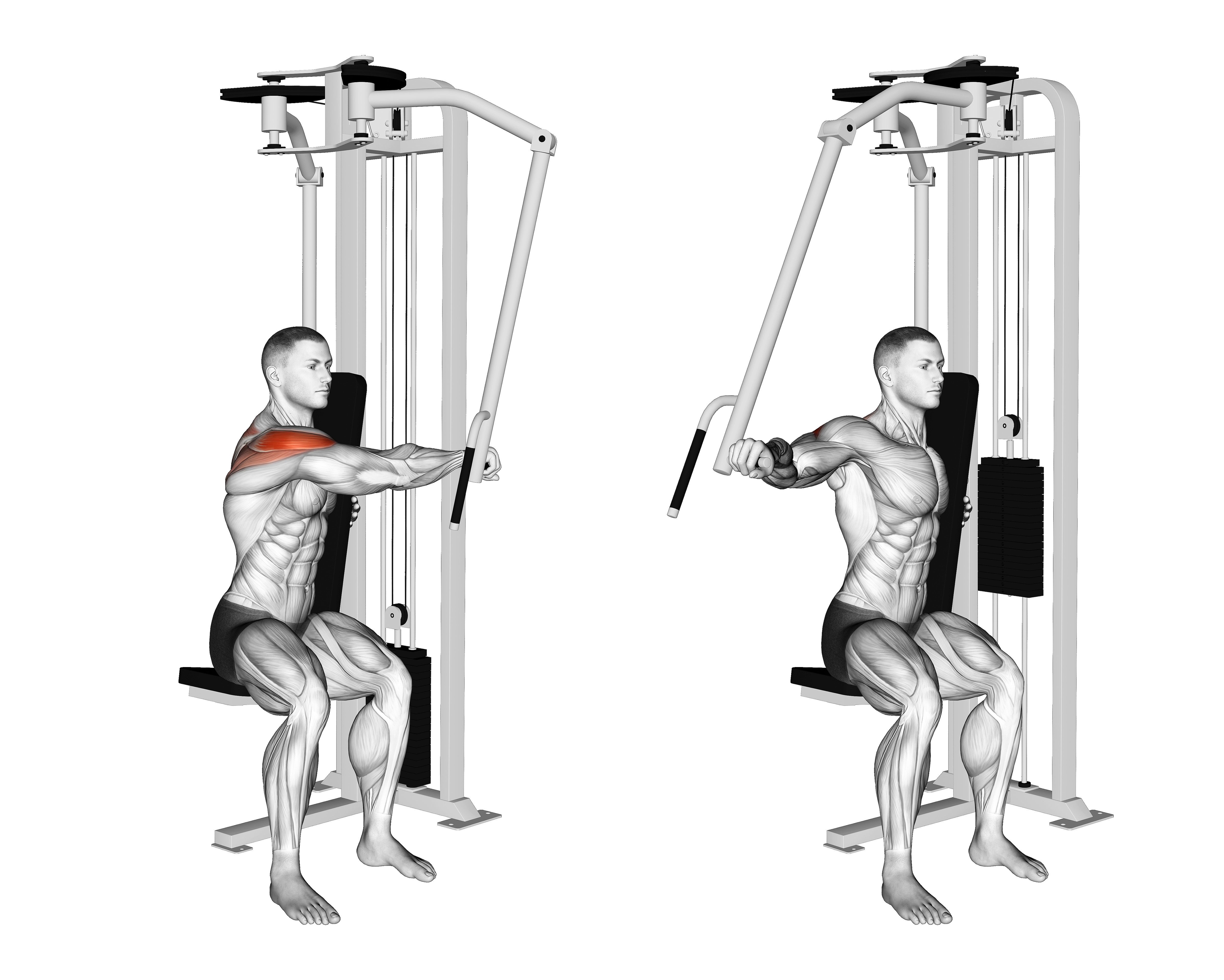 Lever Side Seated Single Arm Rear Delt Fly
