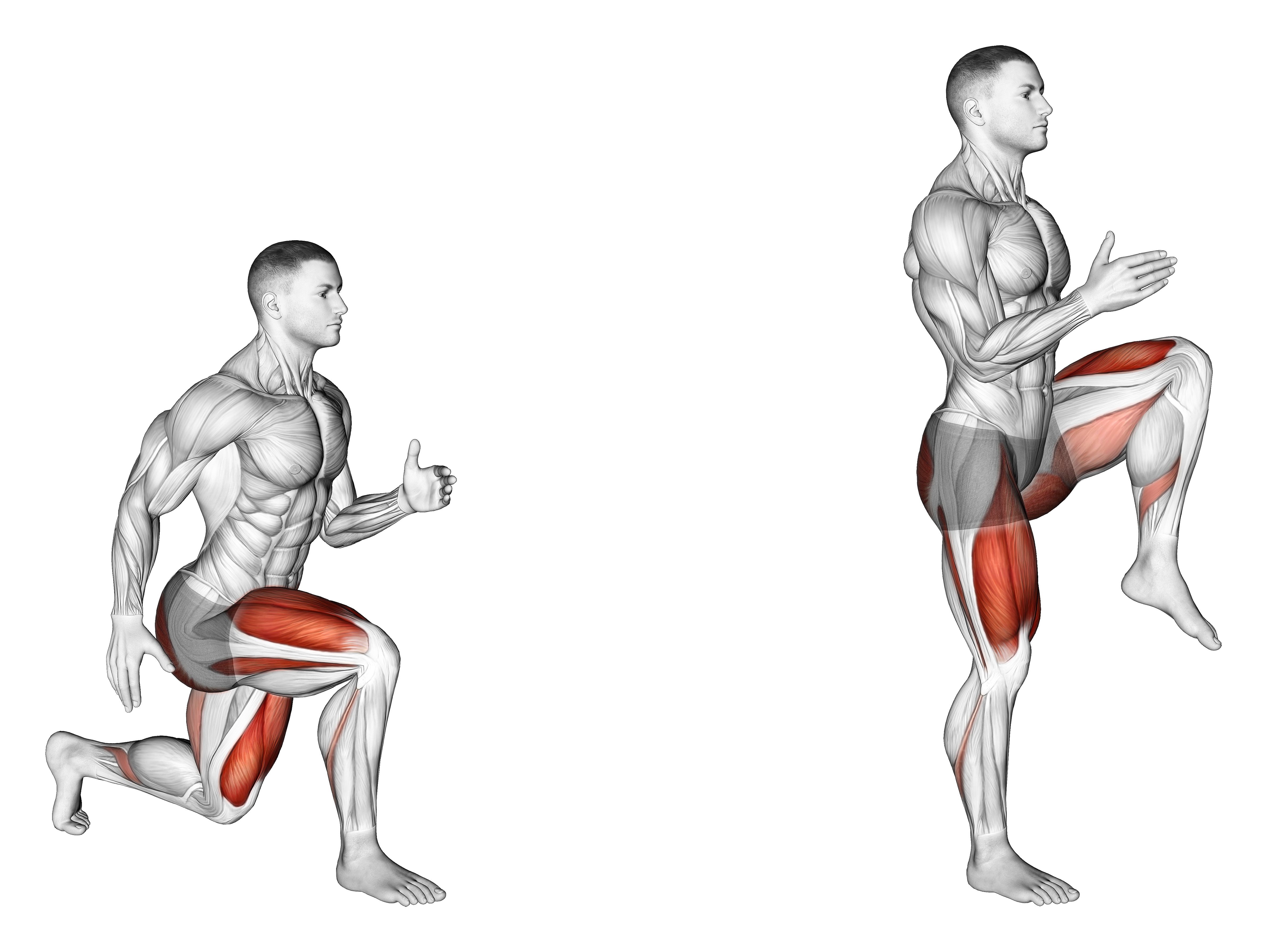 Lunge With Leg Lift