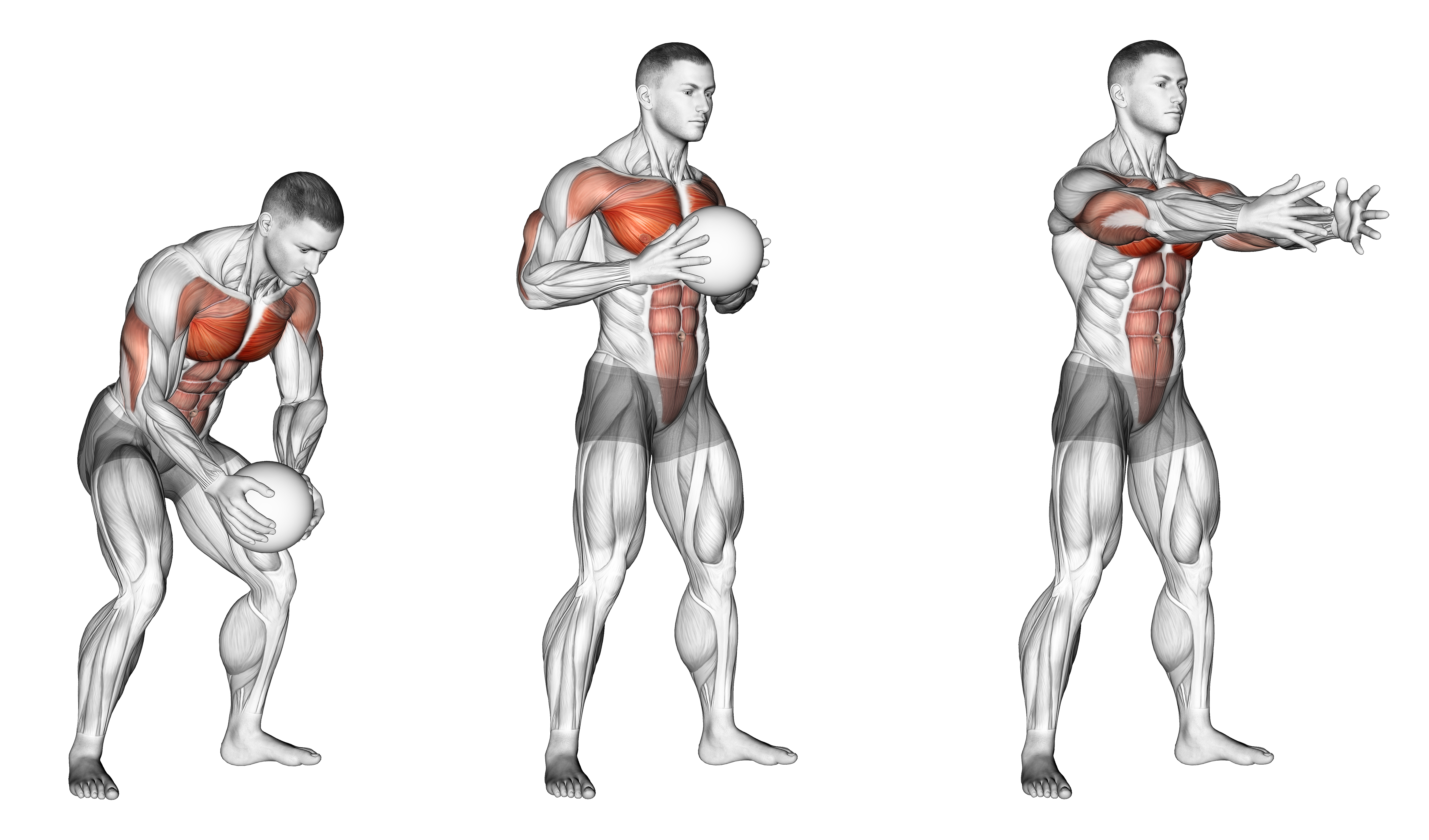 Medicine Ball Chest Push With Run Release