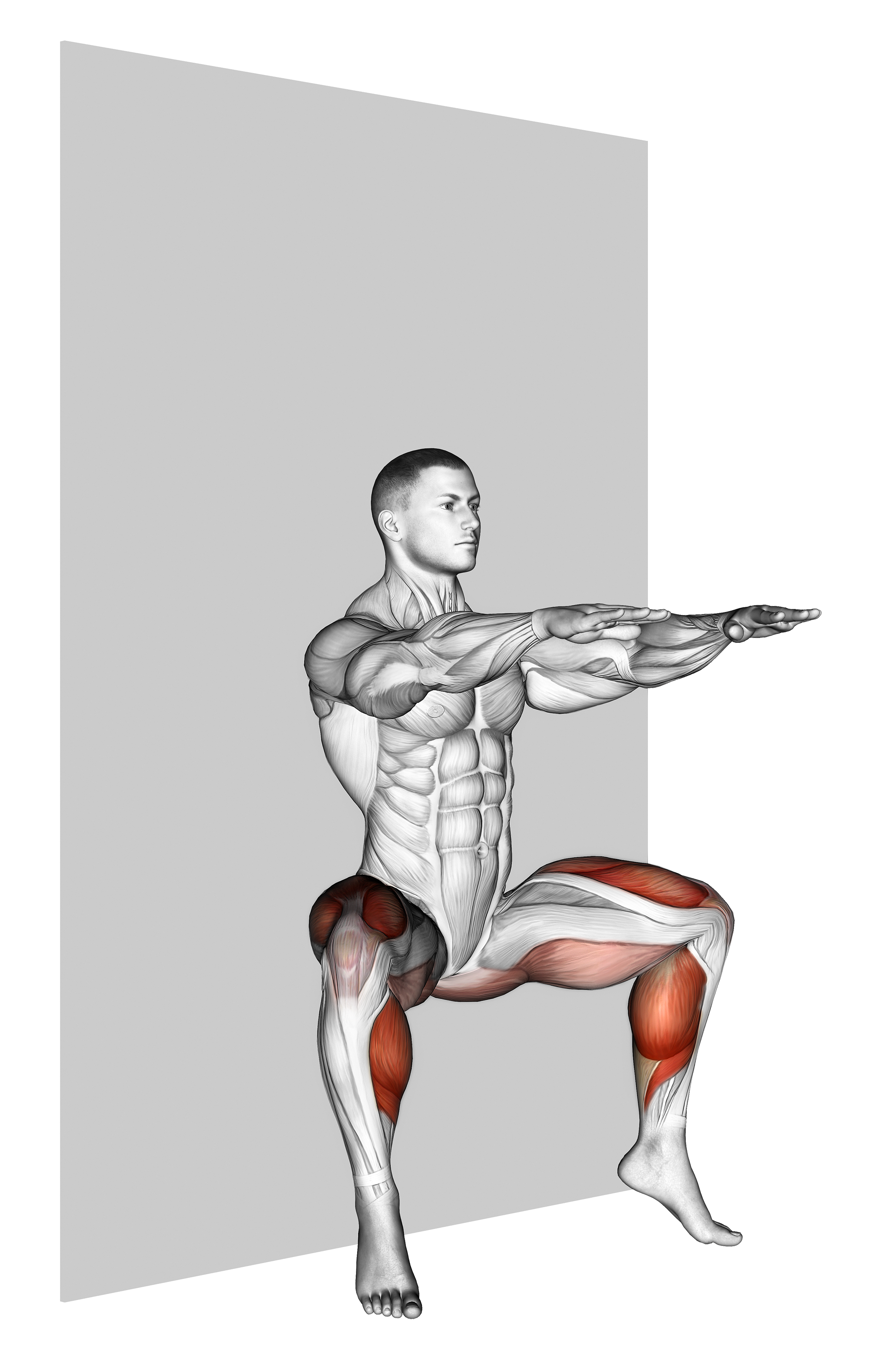 Plyo Sit Squat (wall)