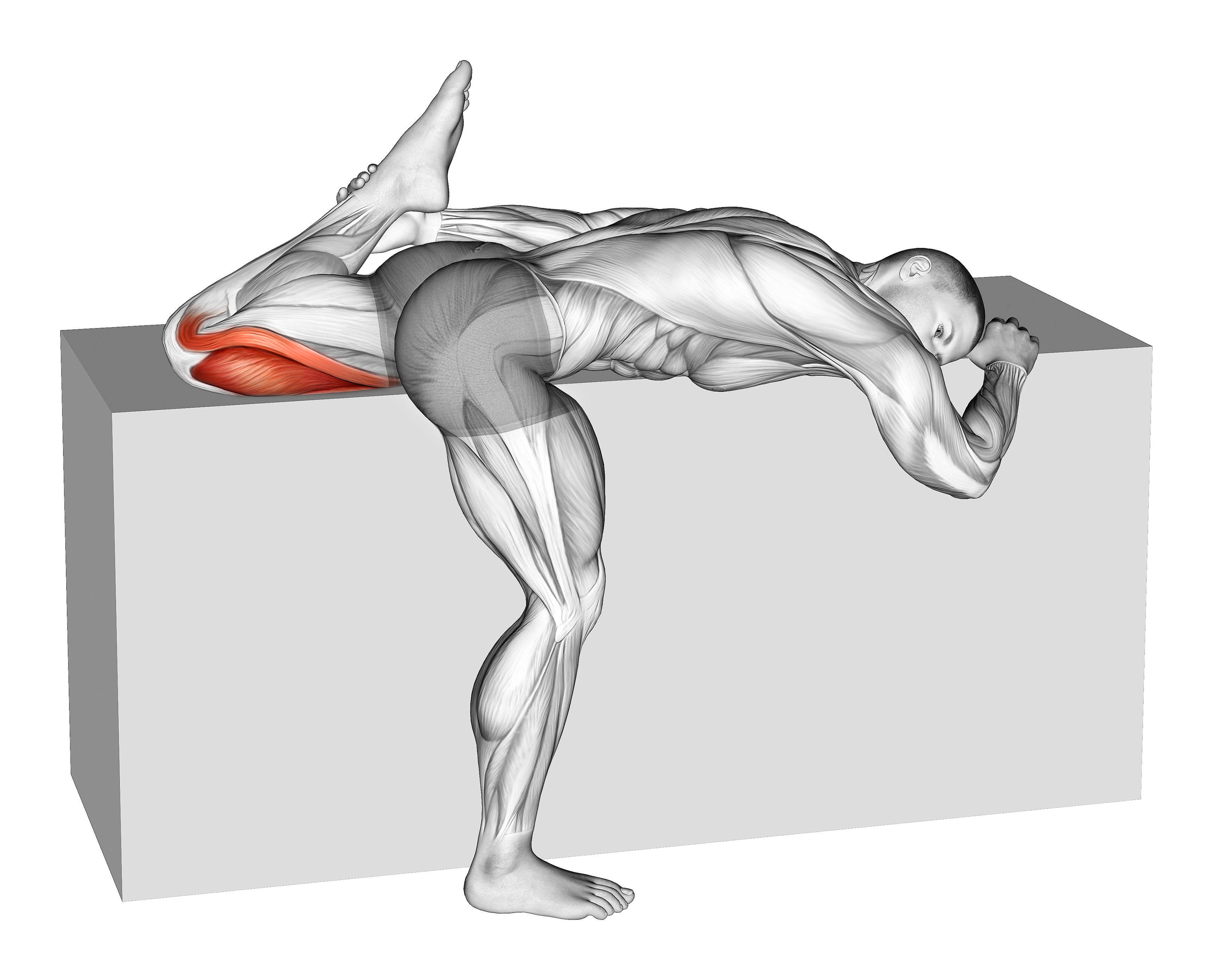 Quadriceps Stretch On Box
