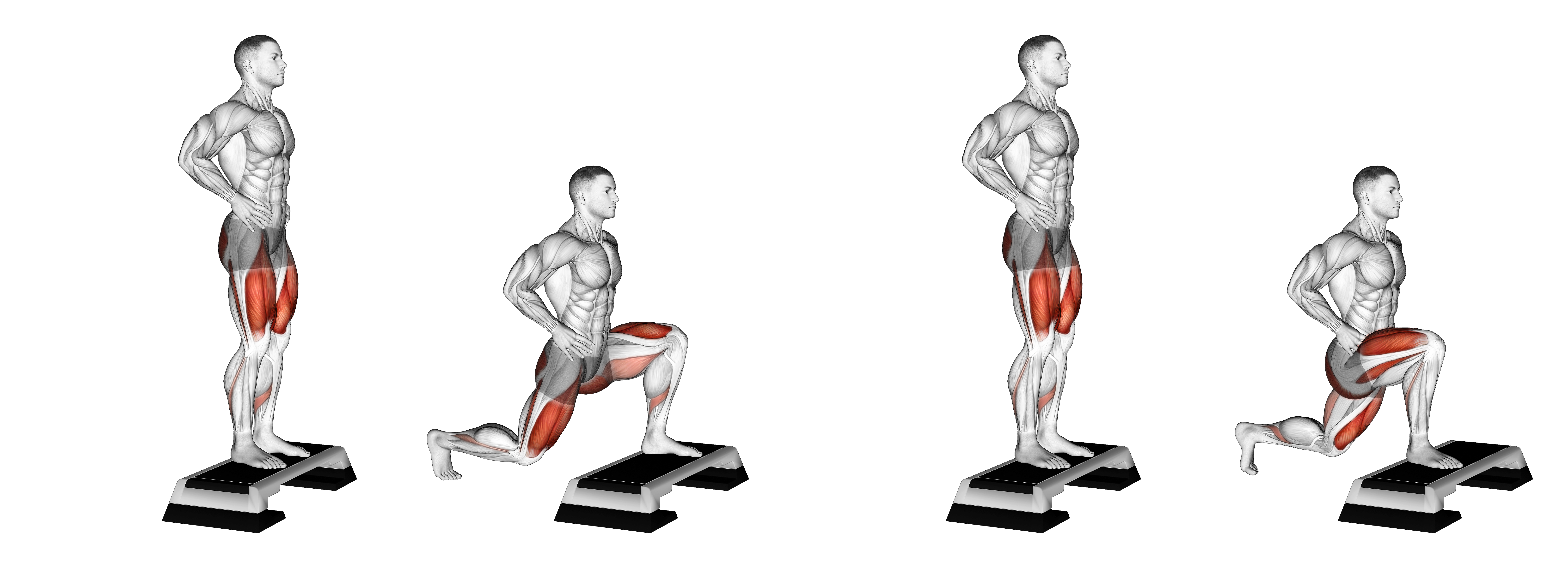 Rear Lunge From Deficit