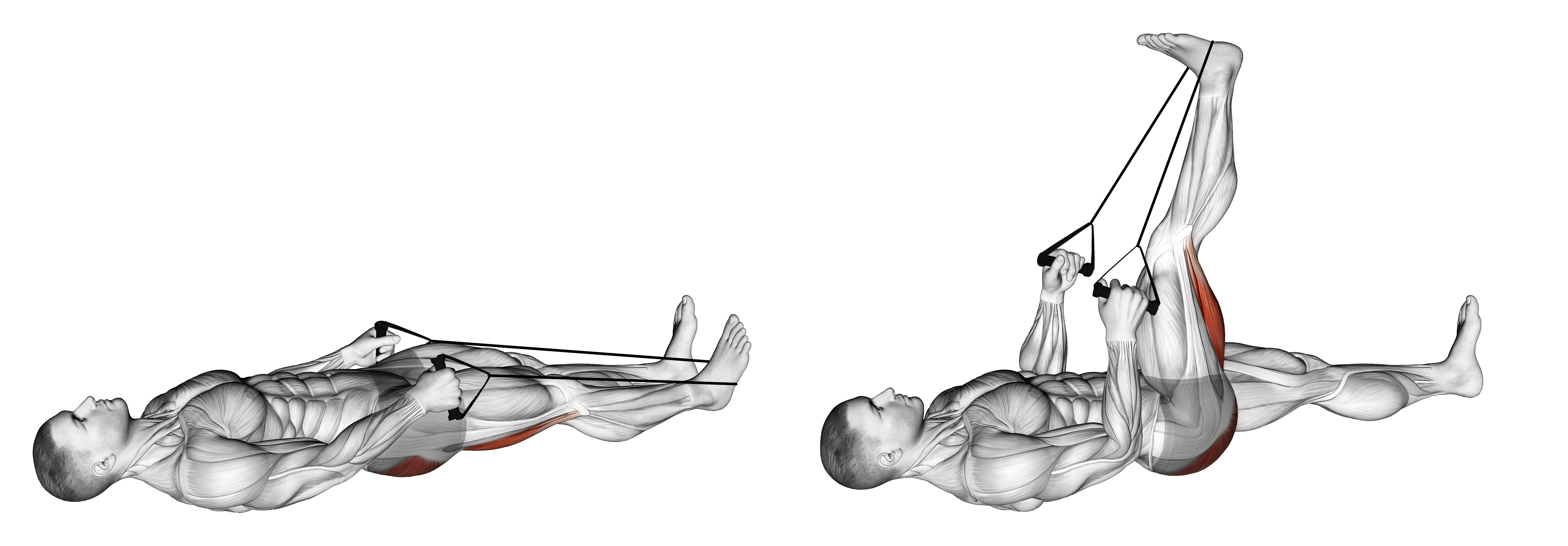 Reclining Big Toe Pose With Rope