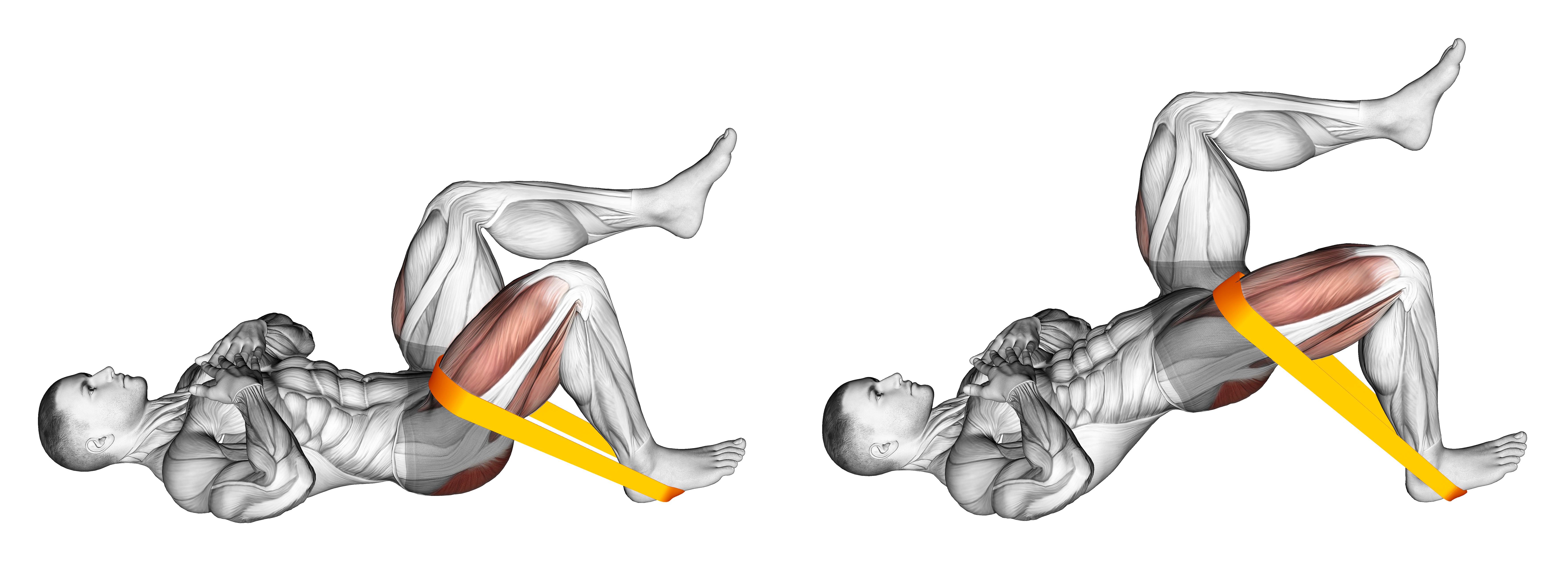 Resistance Band One Leg Glute Bridge