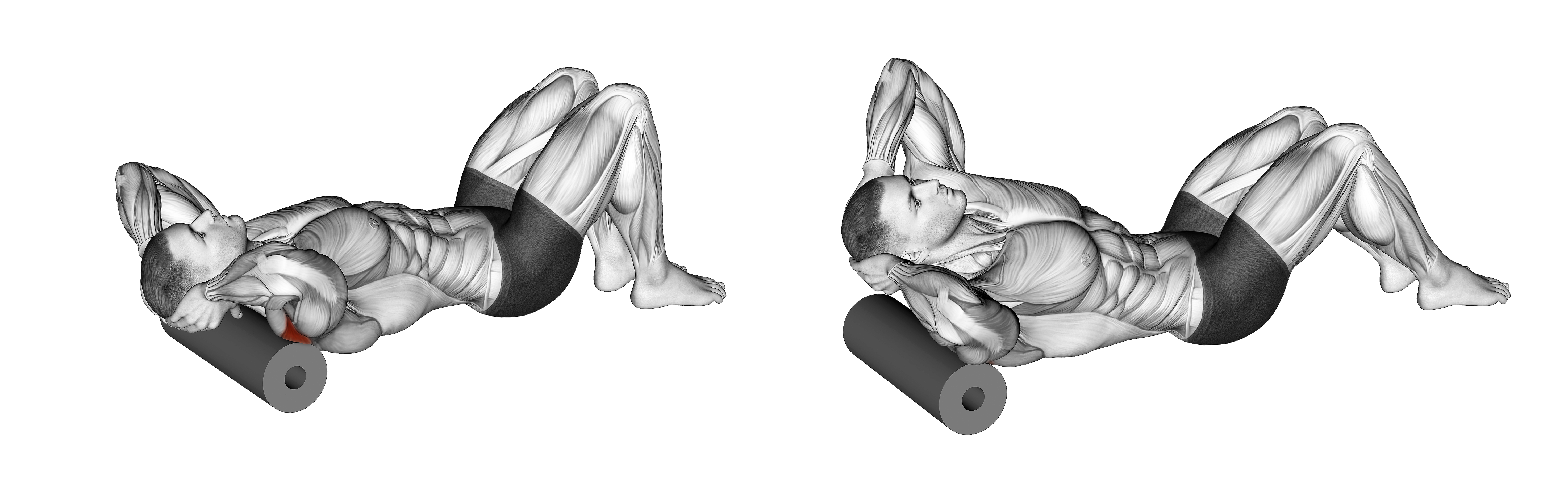 Roll Shoulder Back Rotation Lying On Floor
