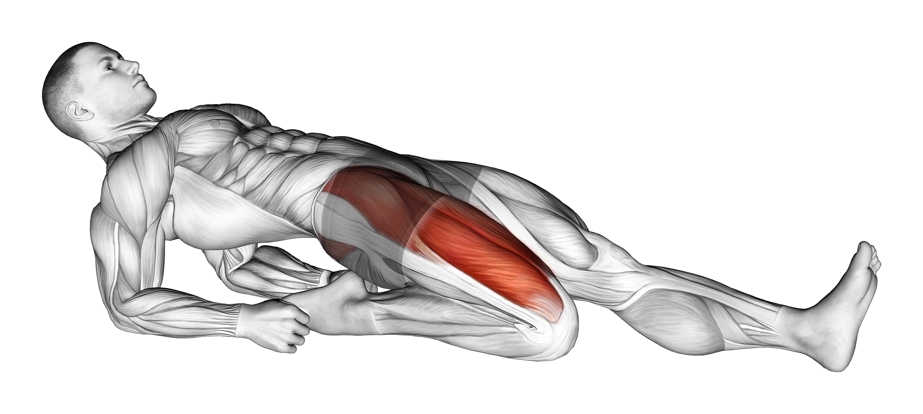 Single Lean Back Quadriceps Stretch