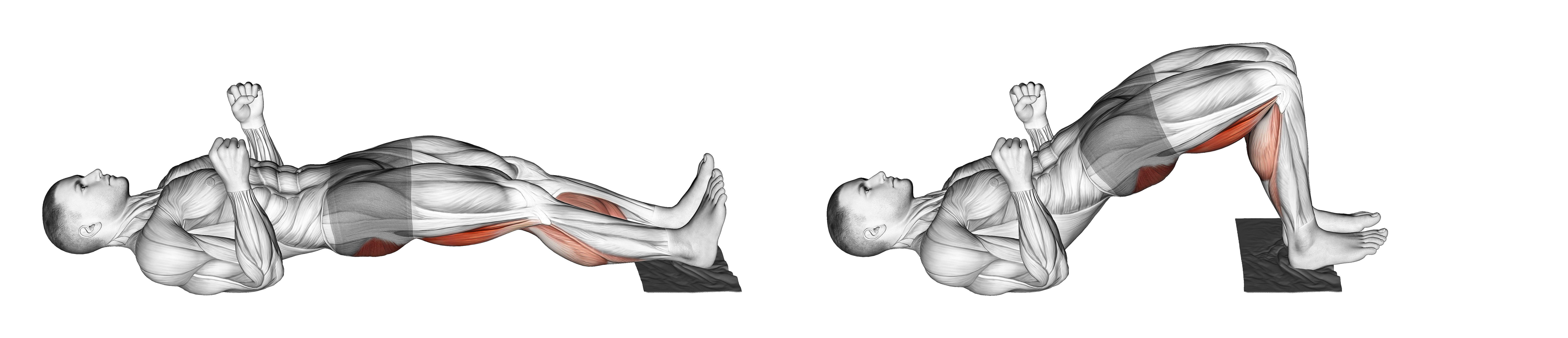 Sliding Leg Curl On Floor With Towel
