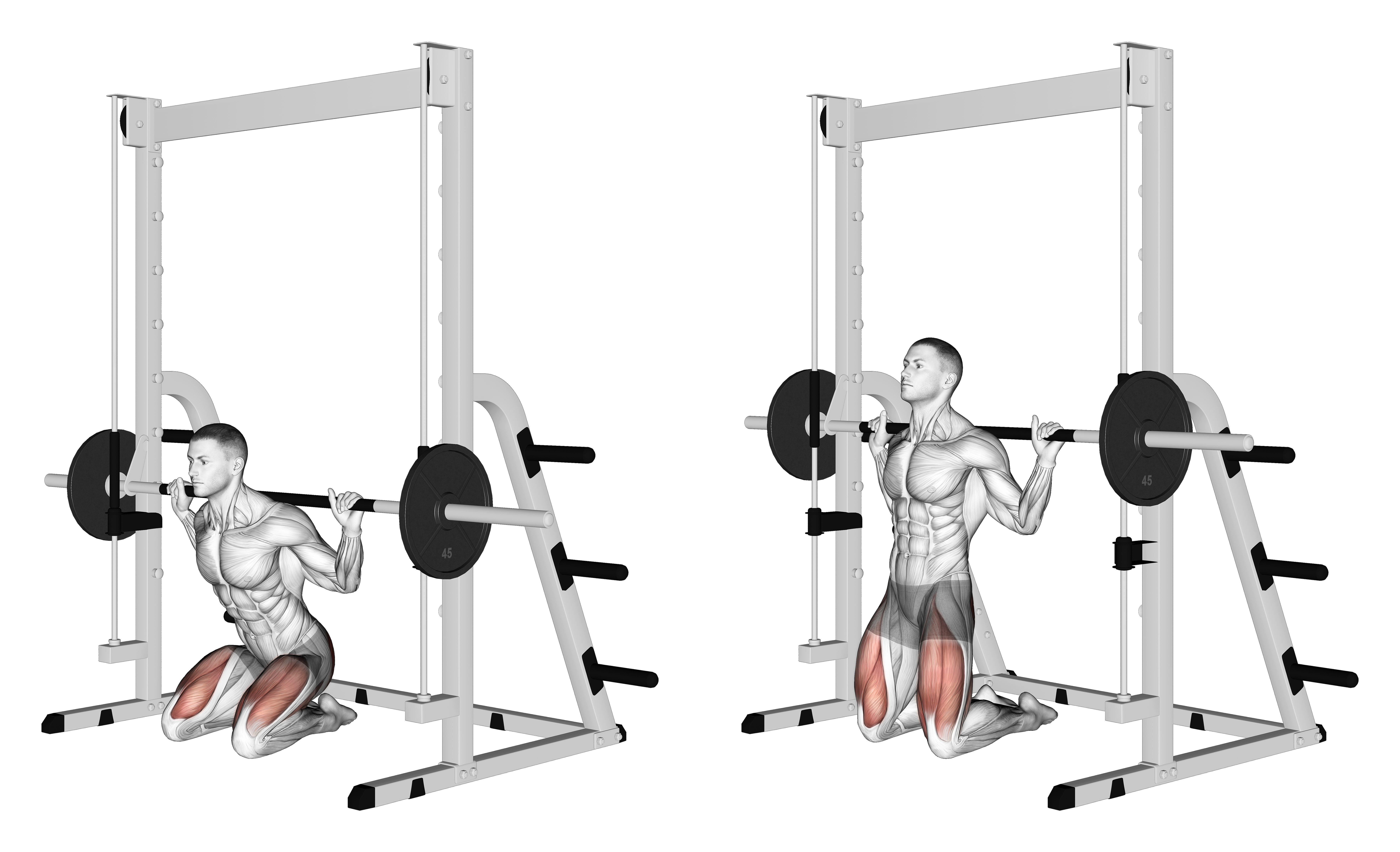 Smith Kneeling Hip Thrust