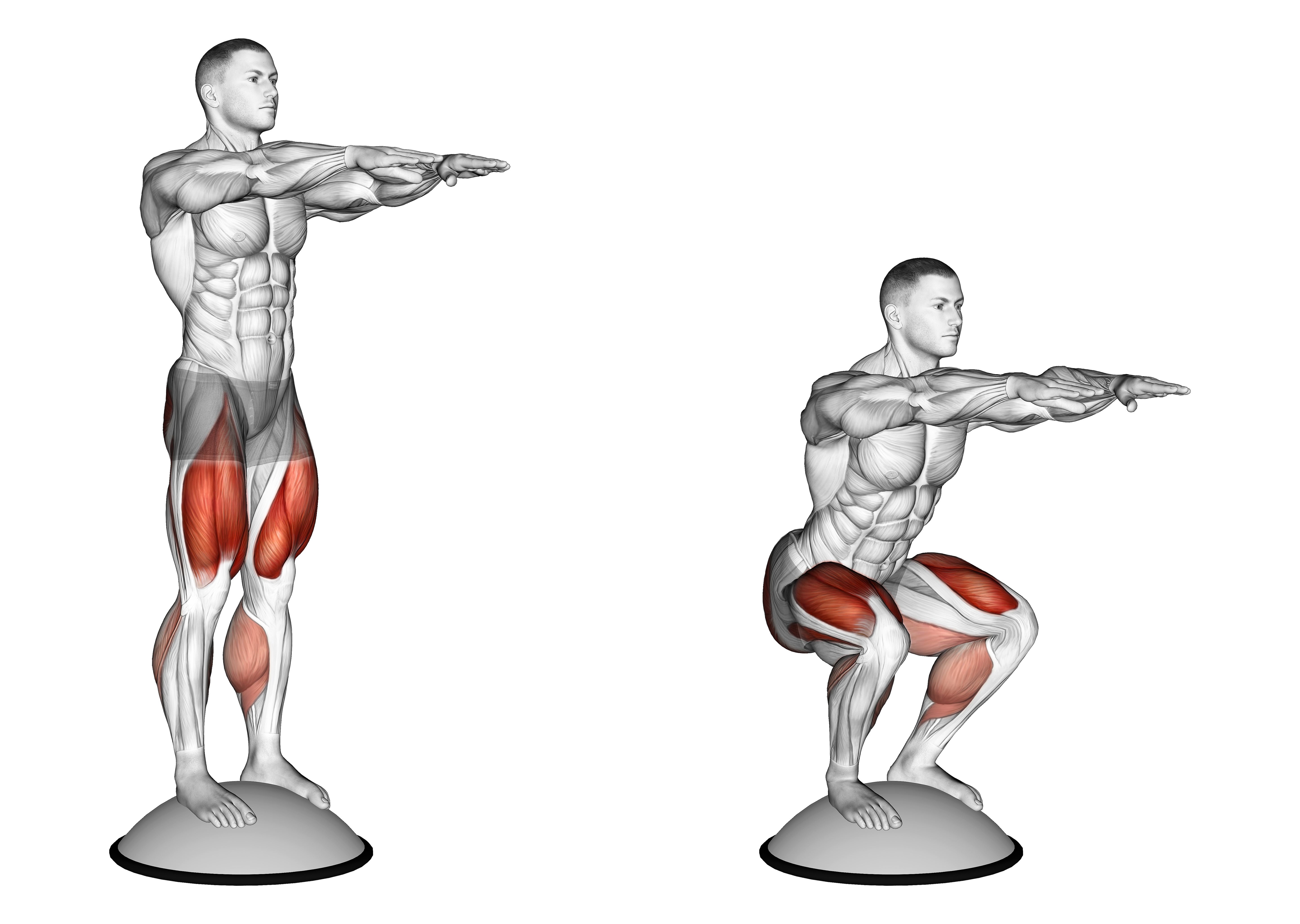Squat On Bosu Ball