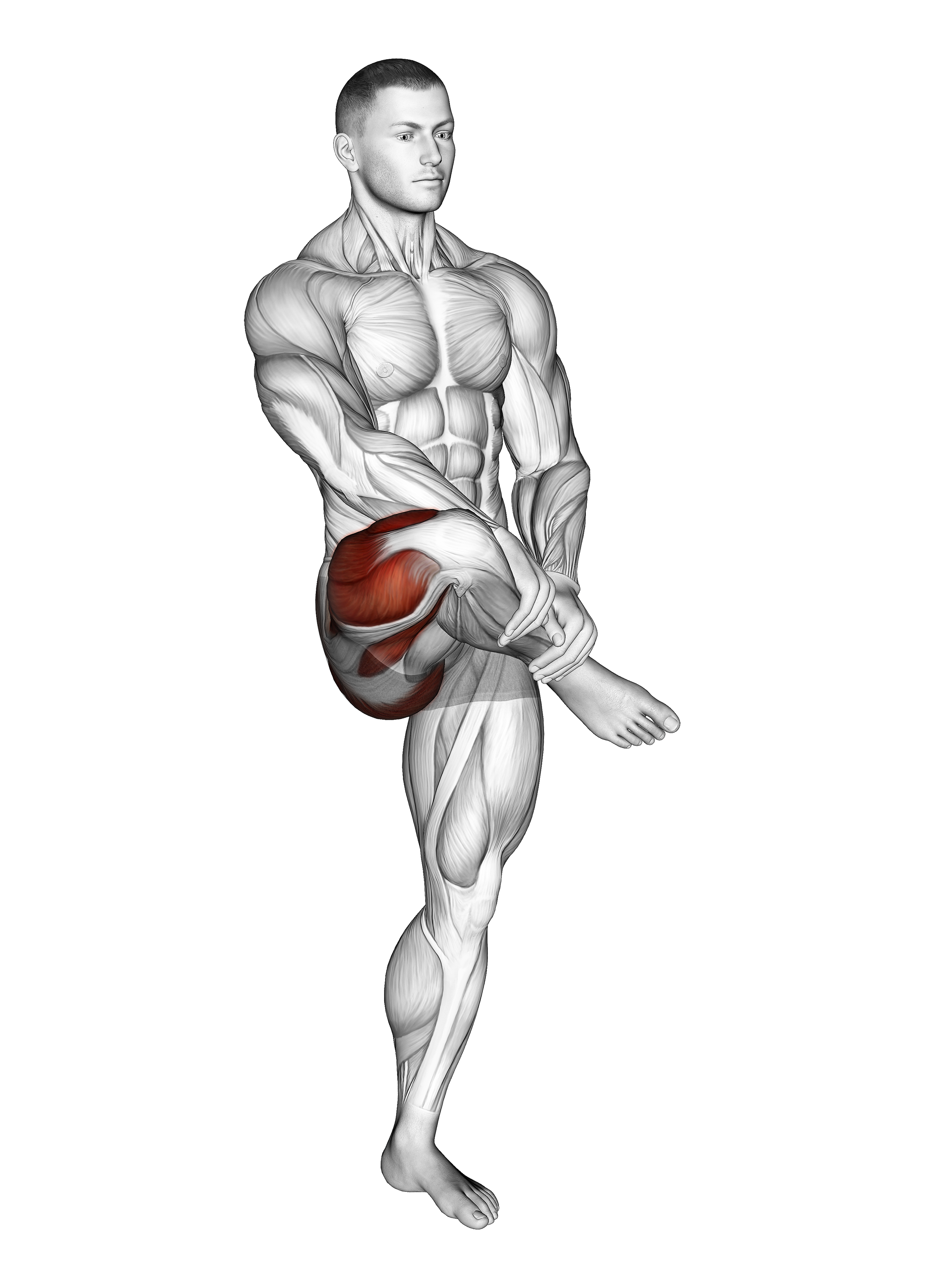 Standing Balance Outer Hip Stretch