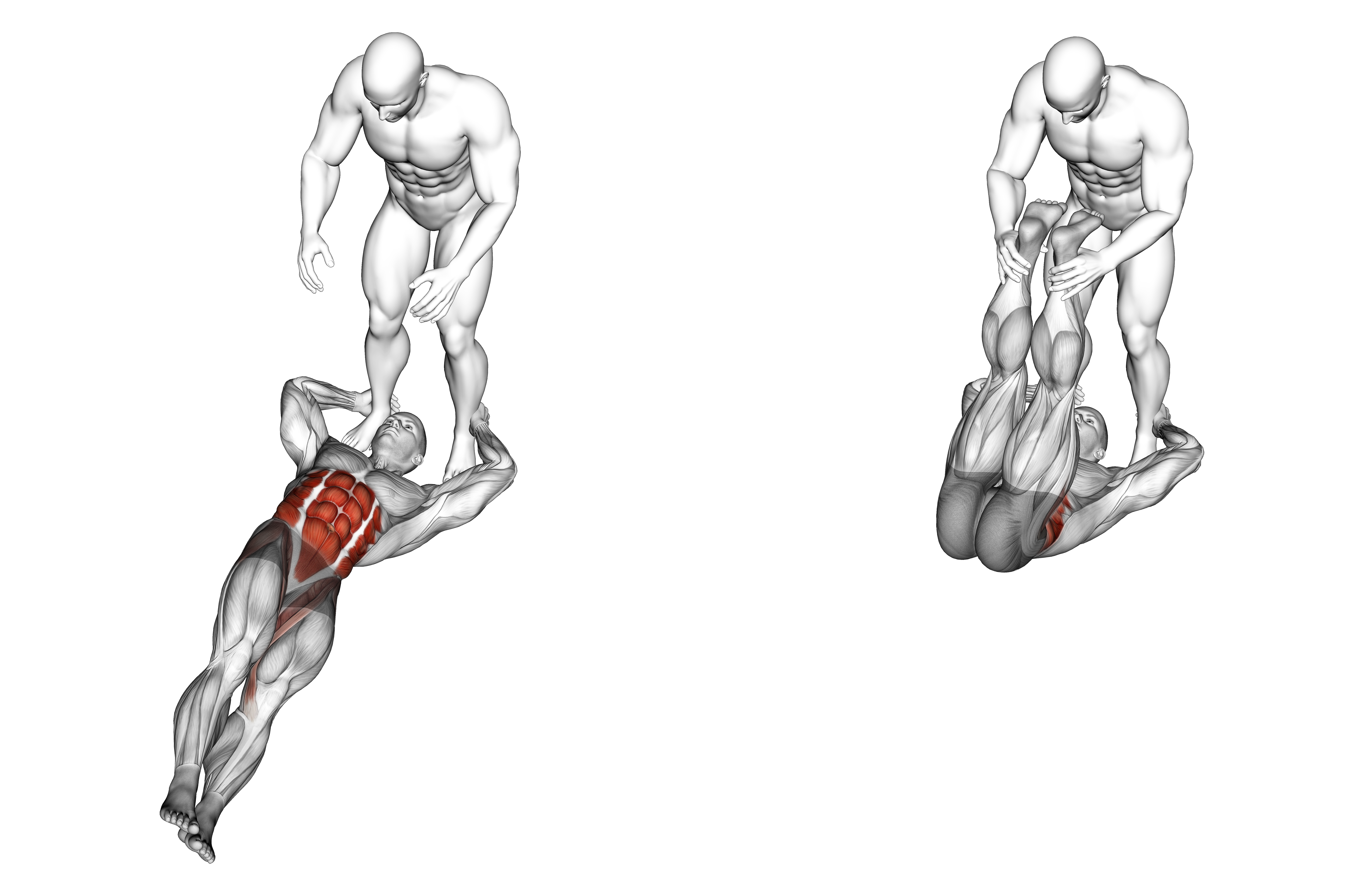 Assisted Lying Leg Raise With Lateral Throw Down Waist Fix Max