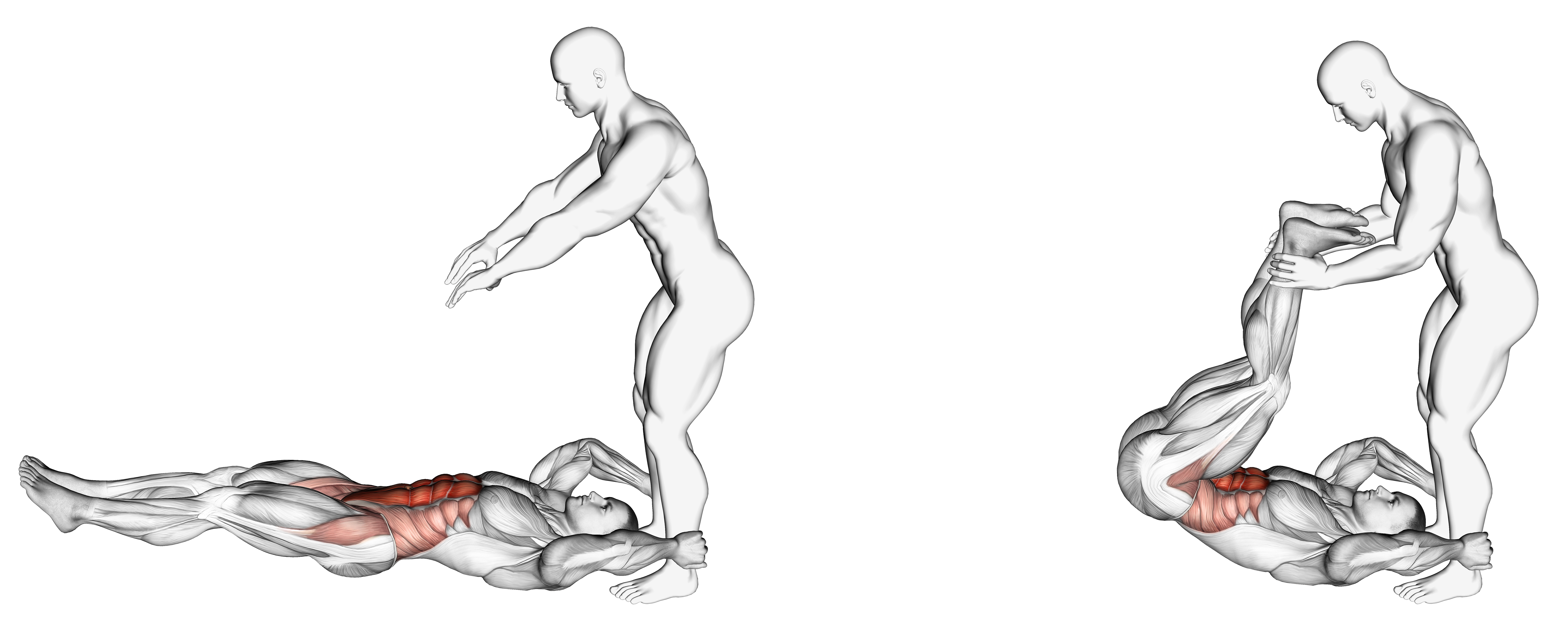 Assisted Lying Leg Raise With Throw Down Waist Max