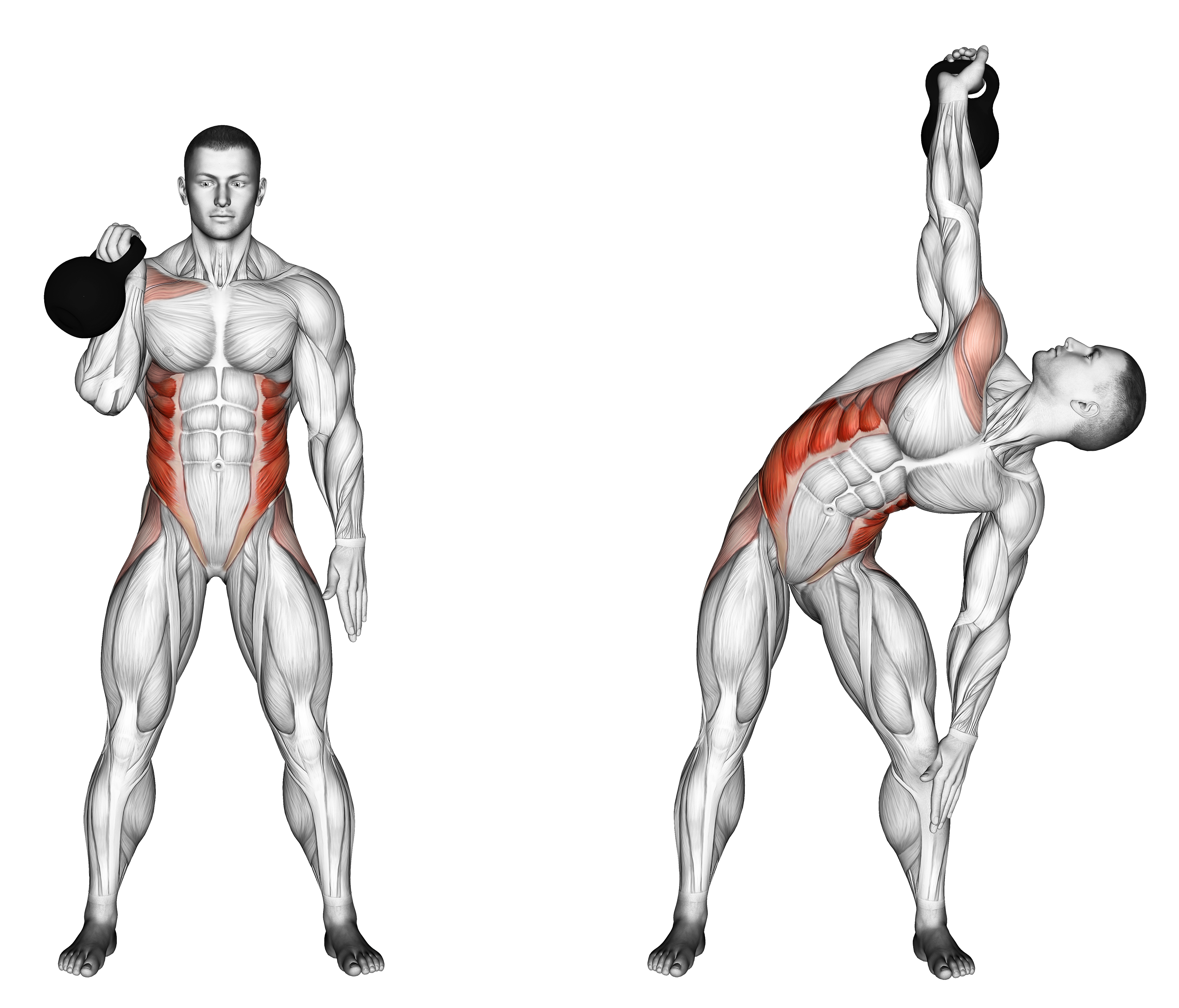 Kettlebell Bent Press Waist Max