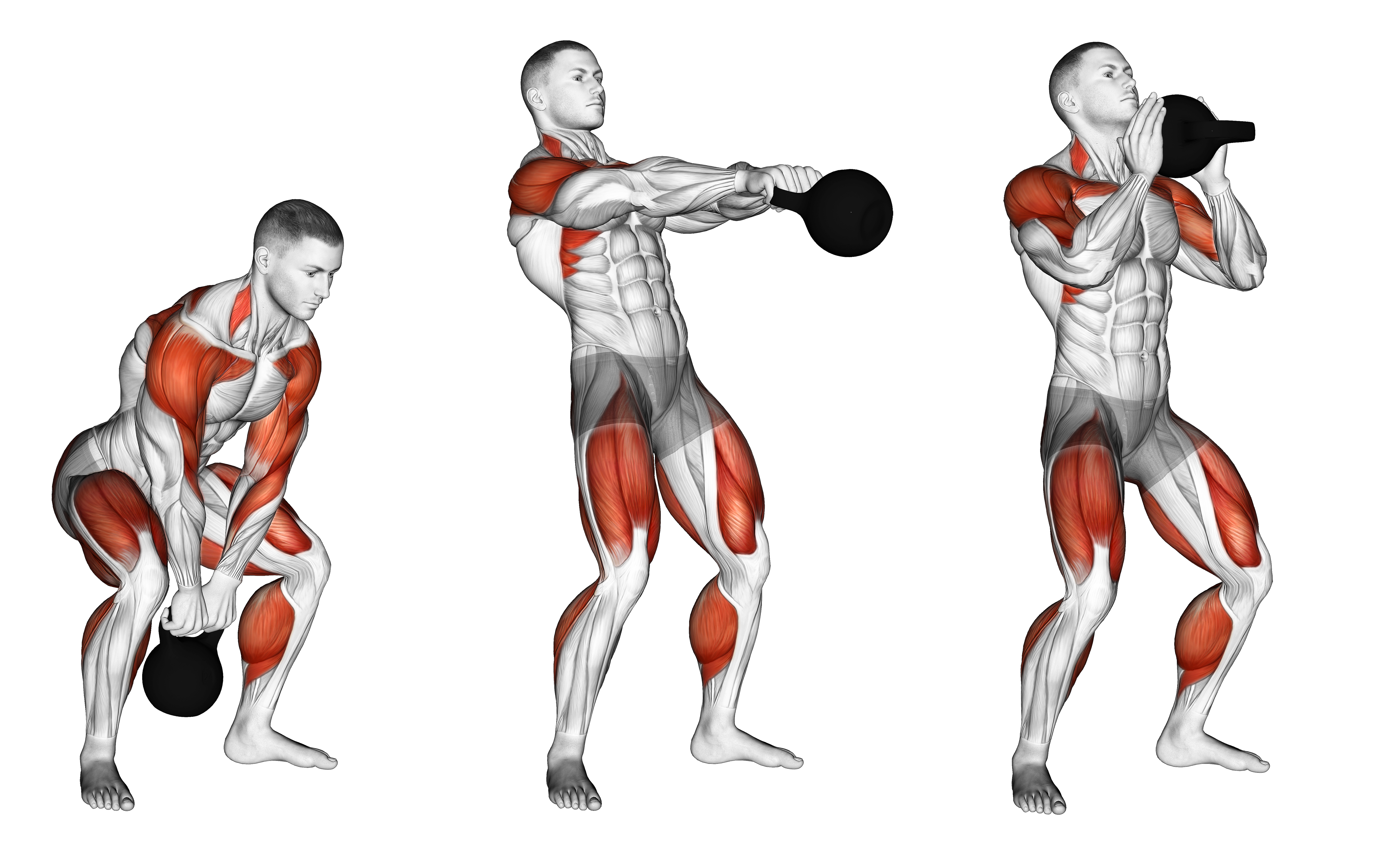 Kettlebell Open Palm Clean Weightlifts Max