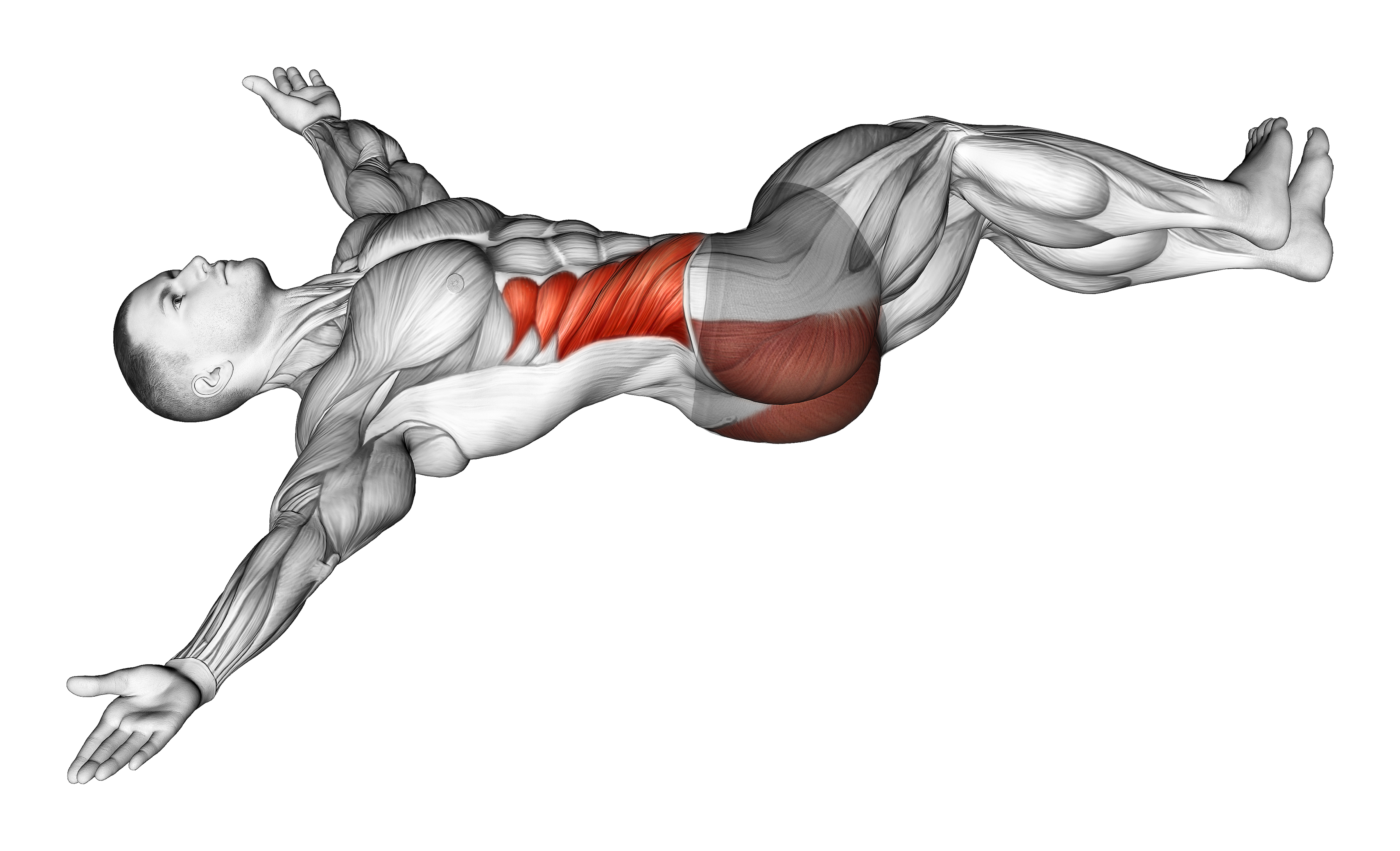 Lying Knee Roll Over Stretch