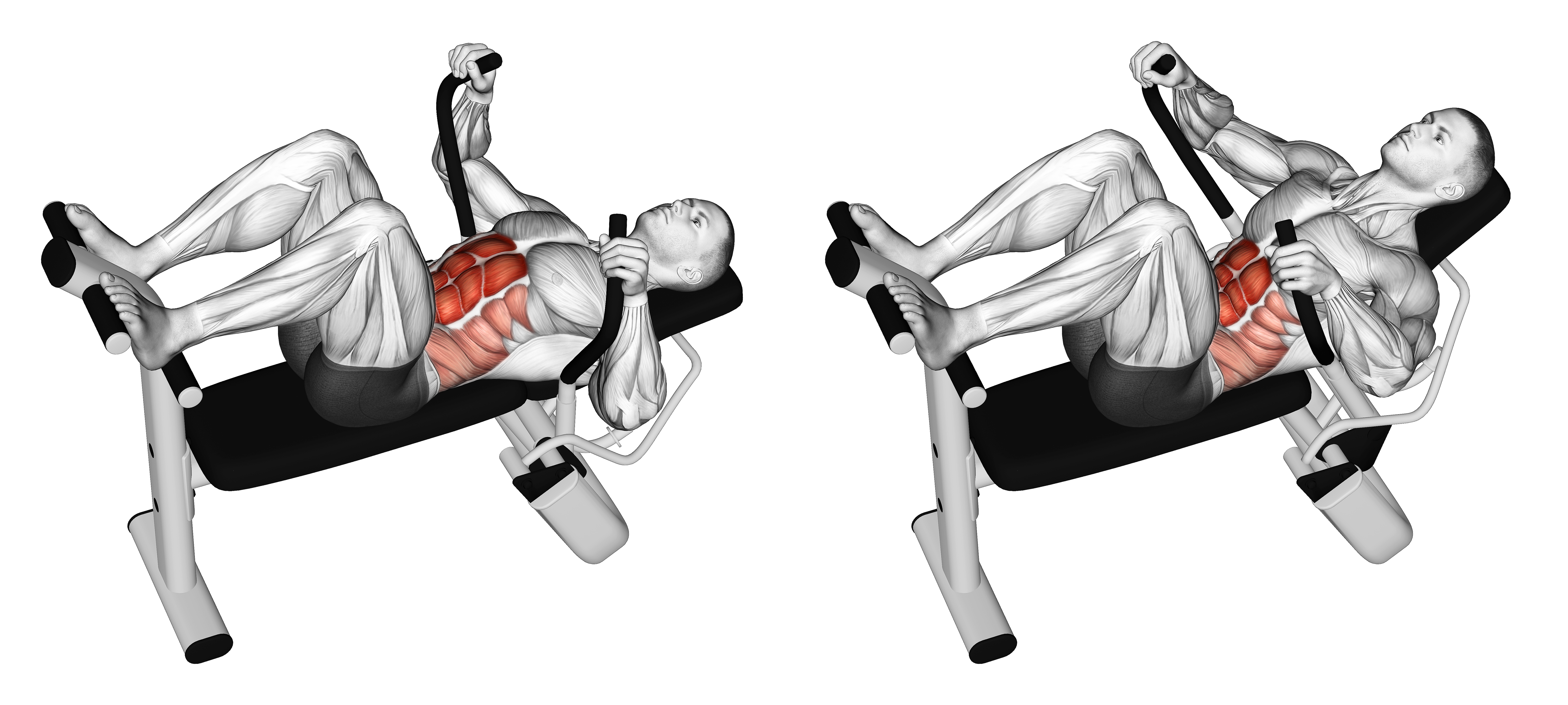 Lever Lying Crunch