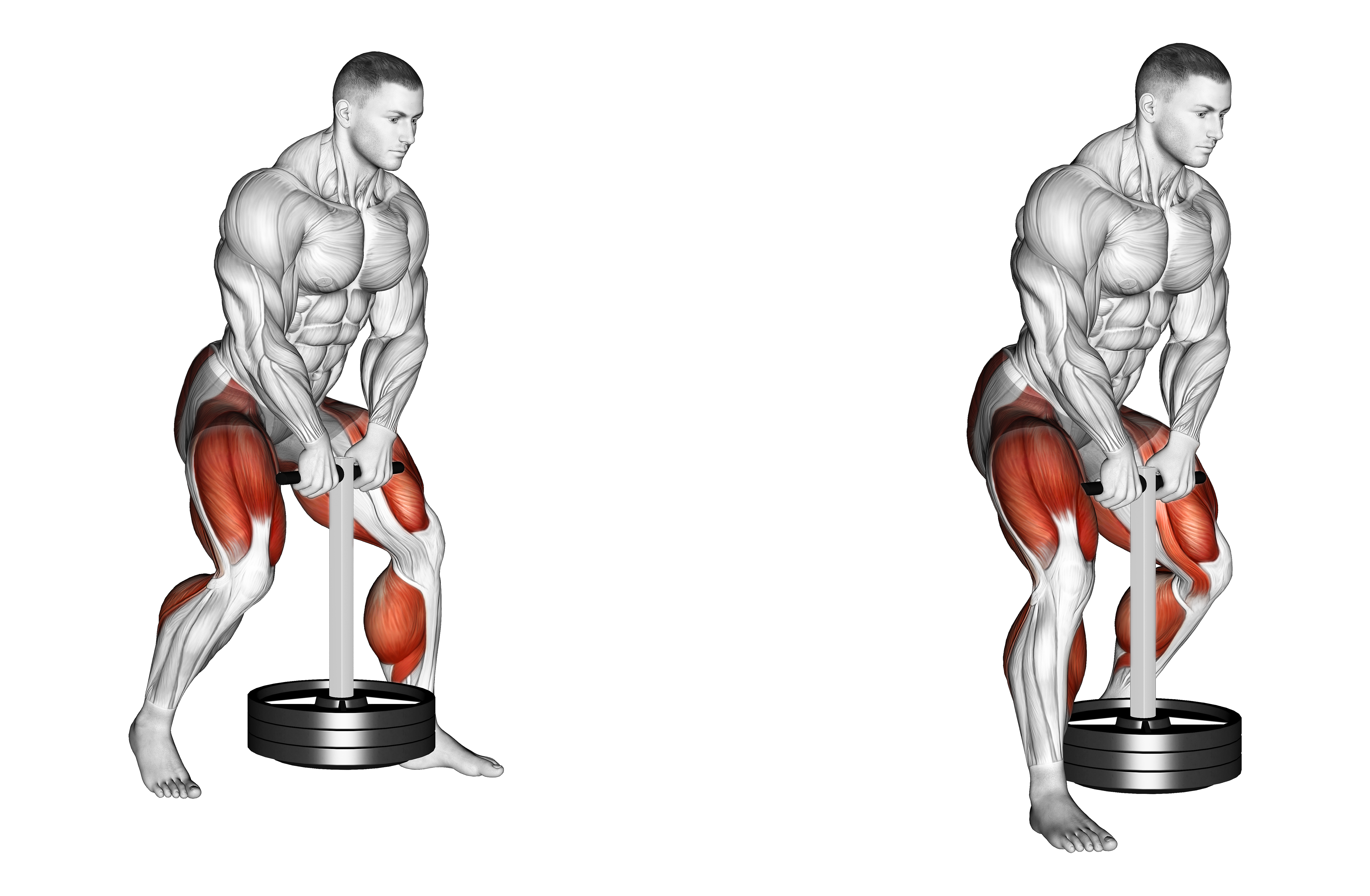 Strongman Duck Walk Weightlifting Max