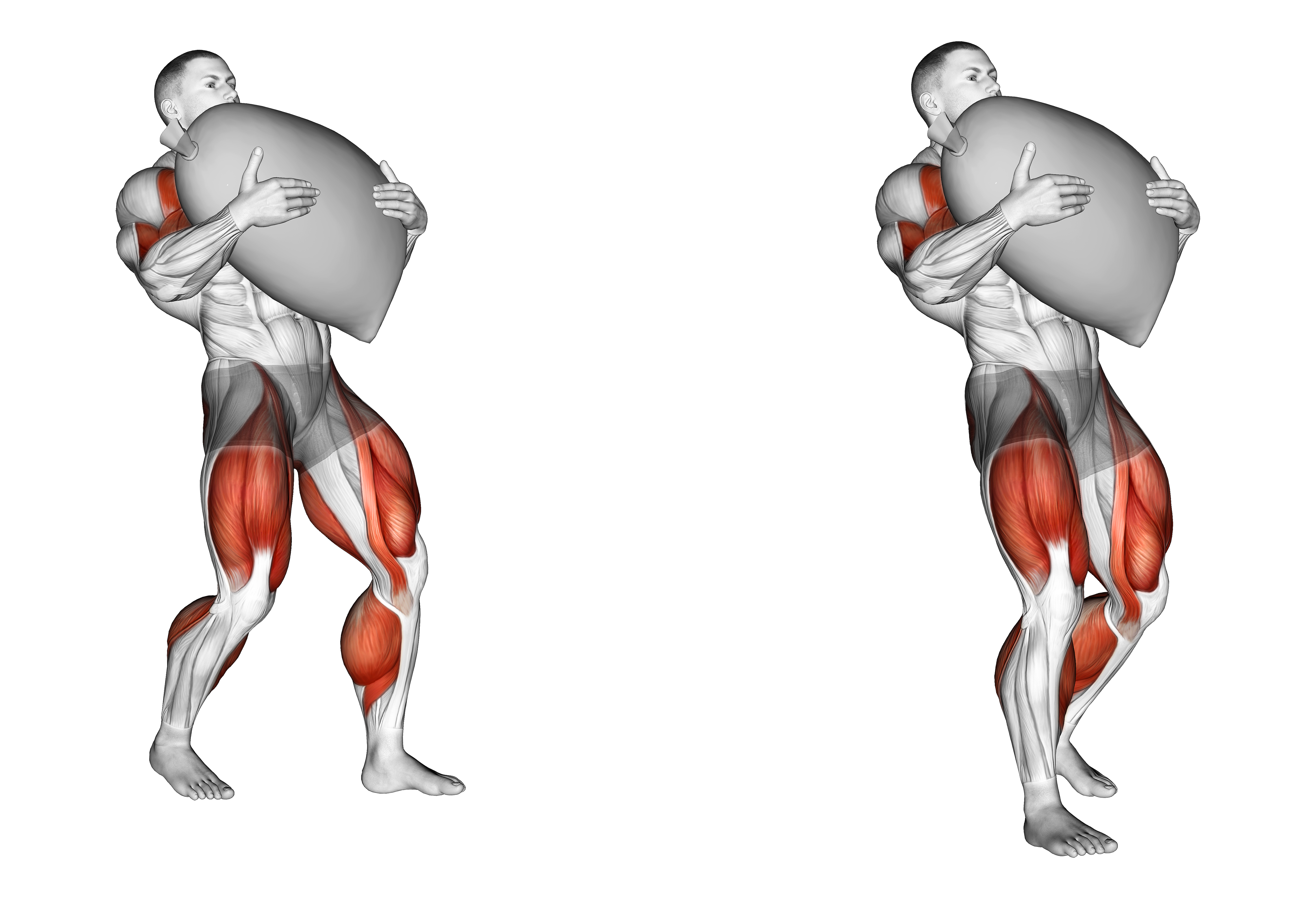 Strongman Sandbag Walk Weightlifting Max