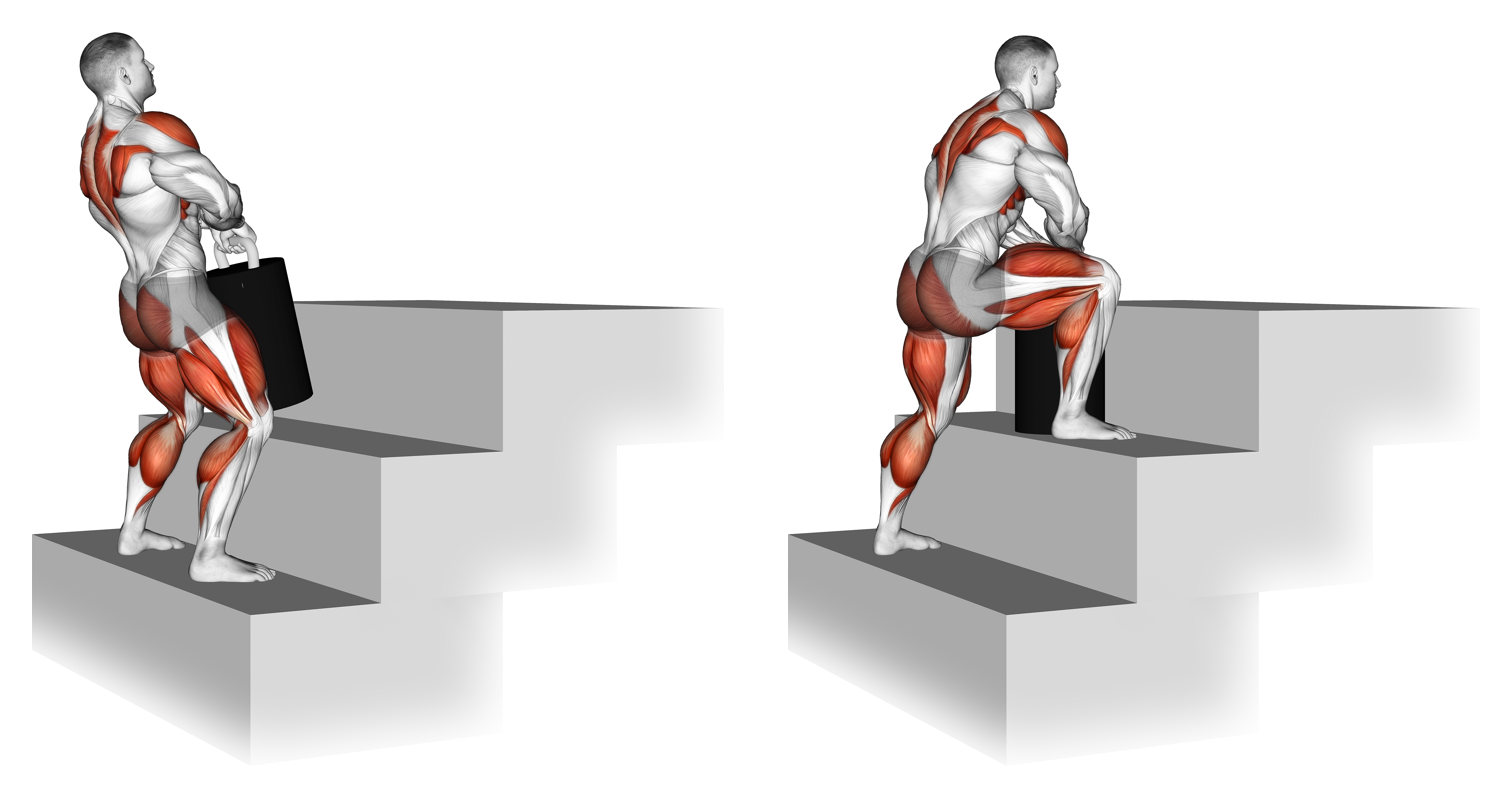 Strongman Power Stairs Weightlifting Max