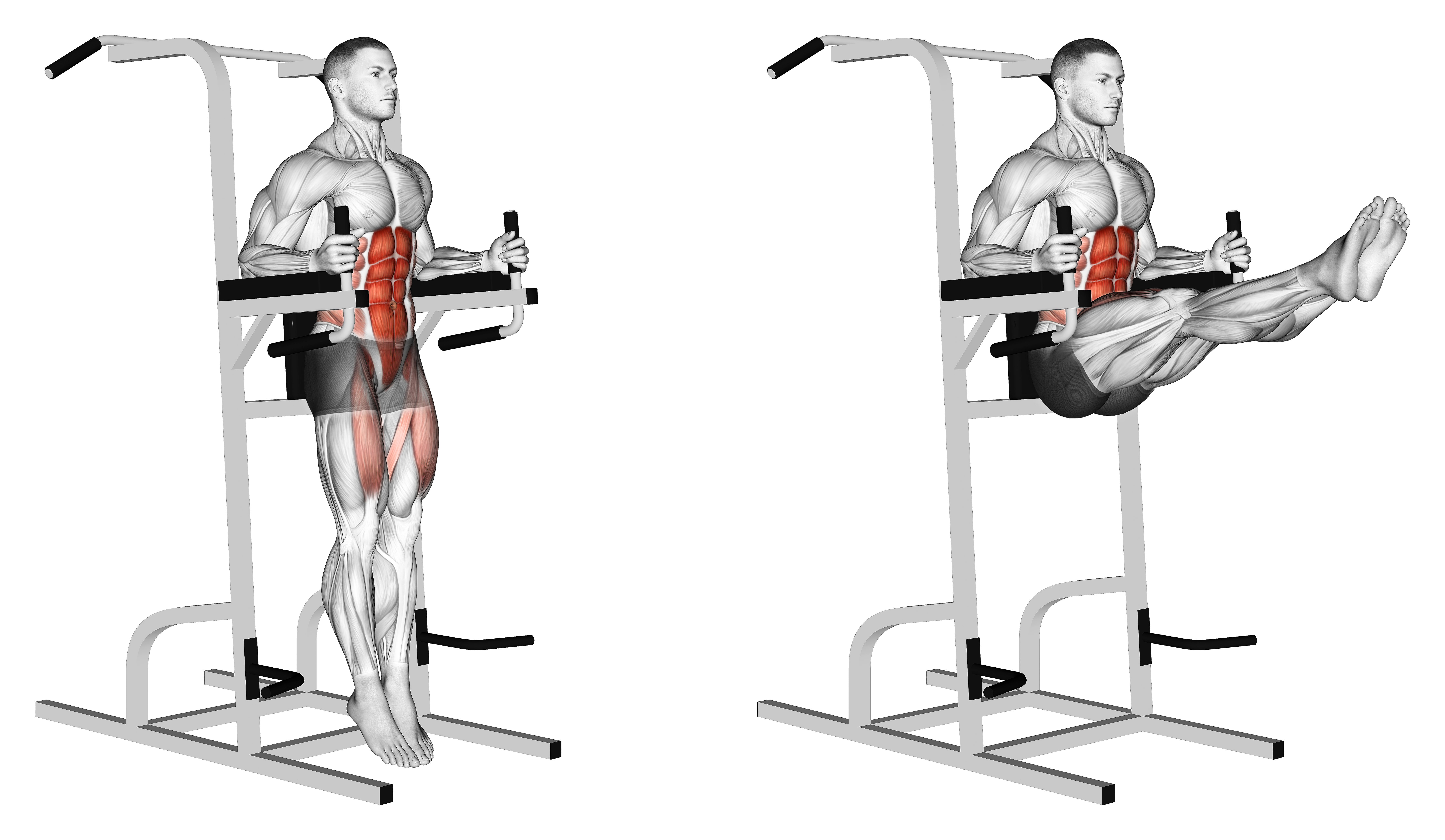 Captains Chair Straight Leg Raise