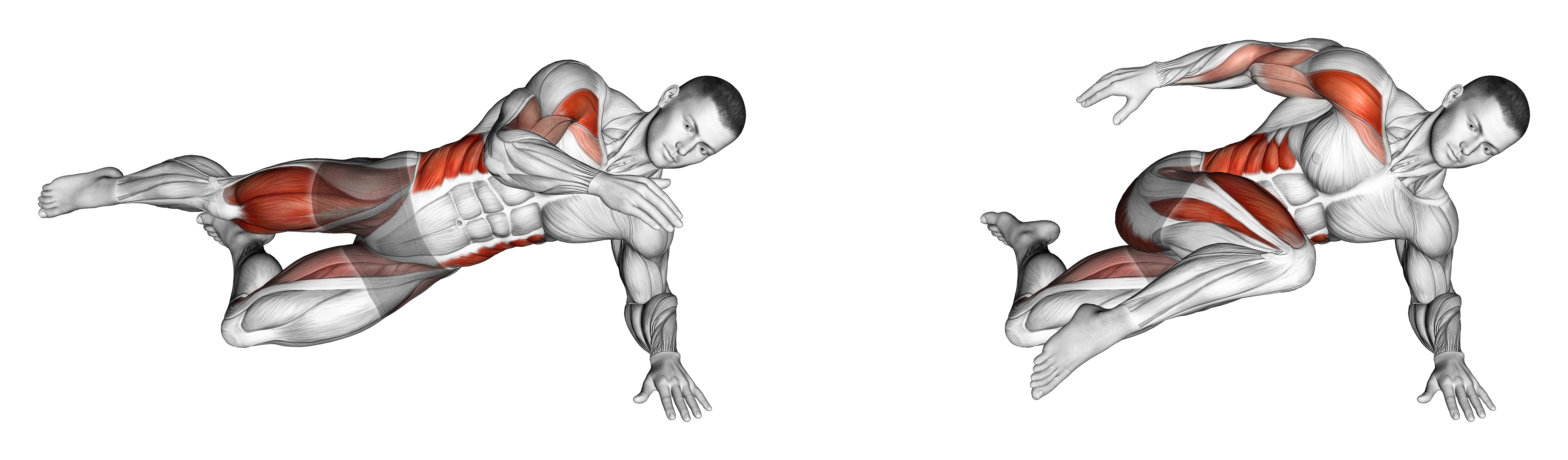 Side Bridge With Arm Leg Swing