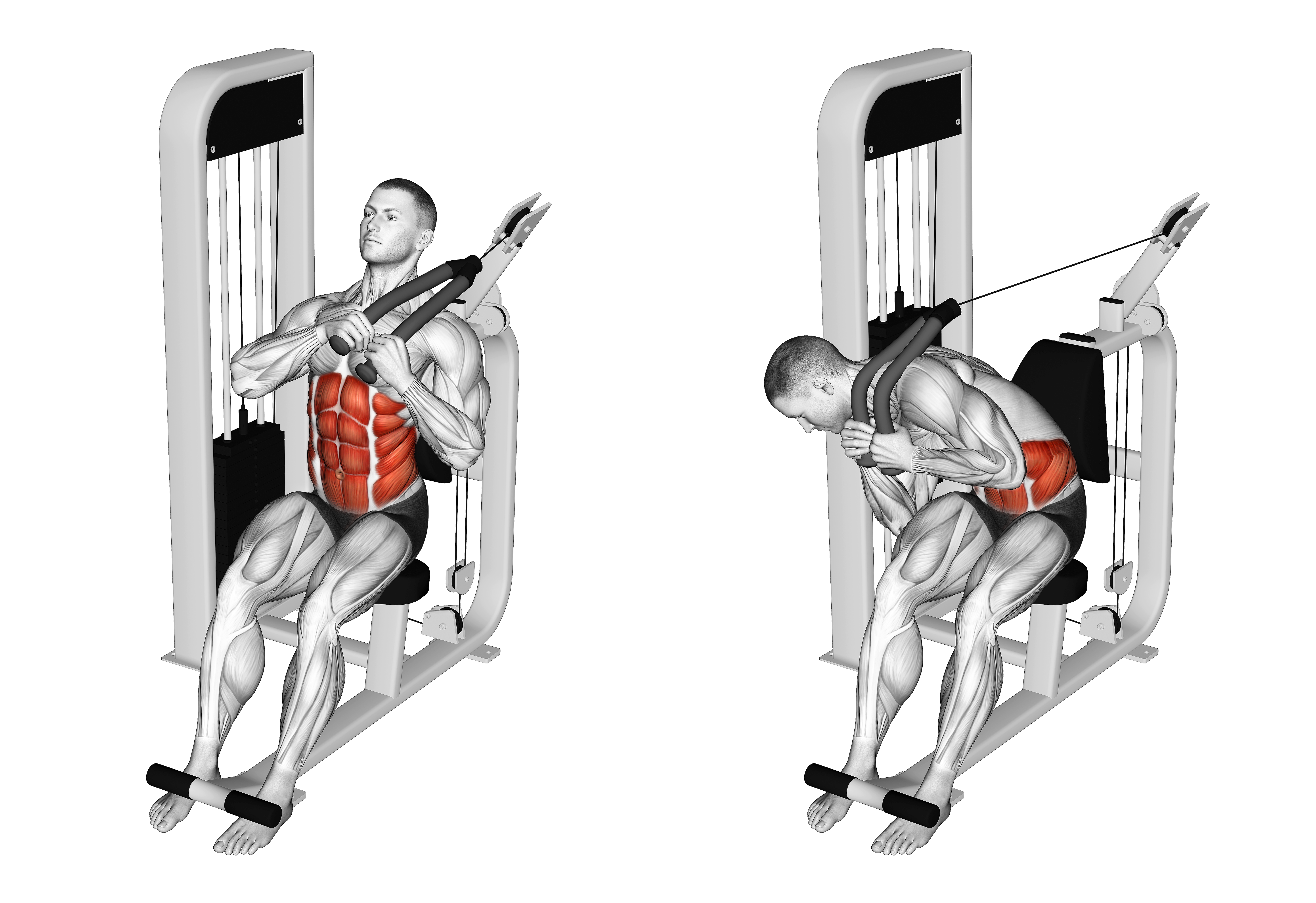 Lever Seated Right Side Crunch