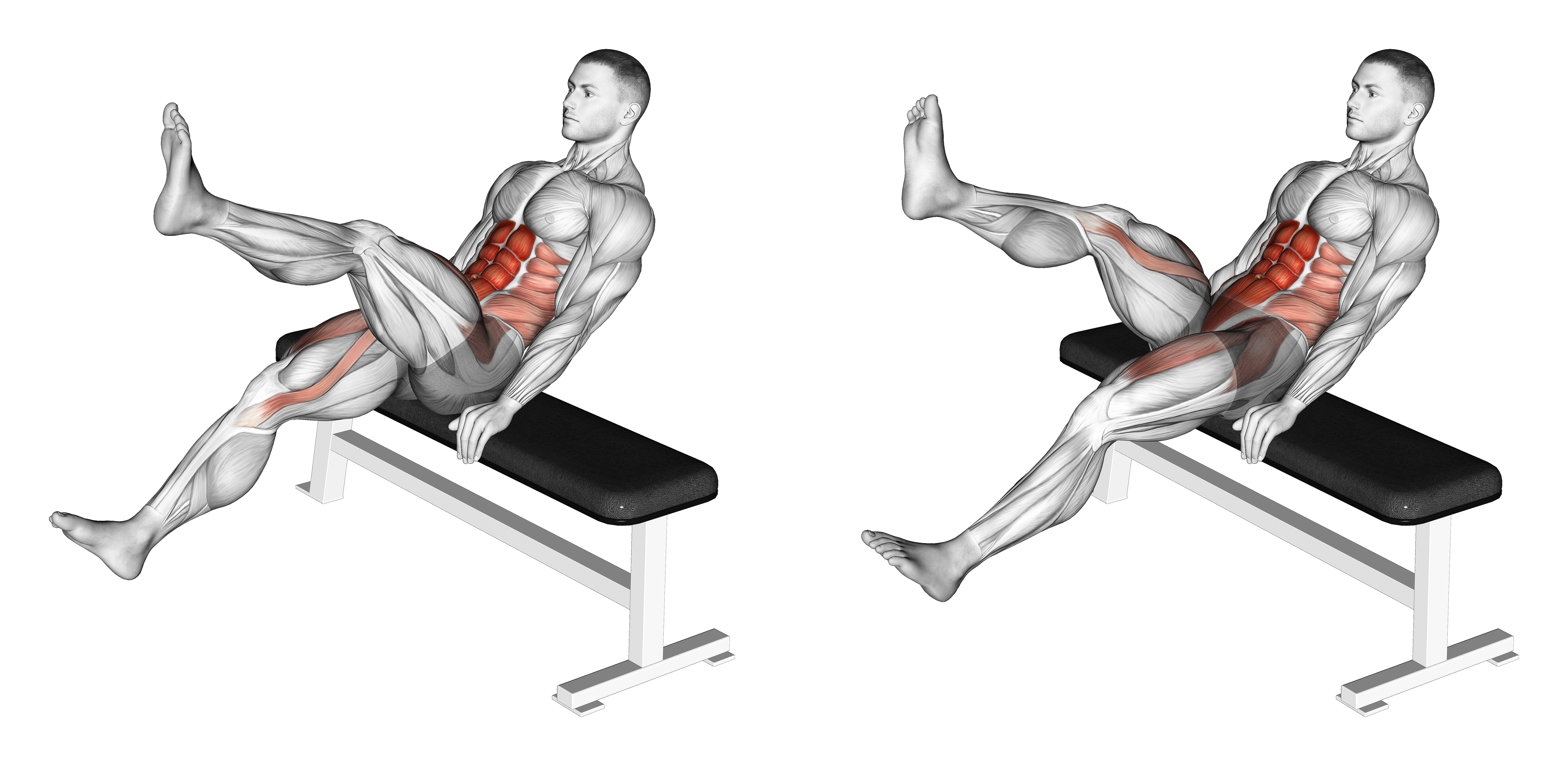 Seated Flutter Kick